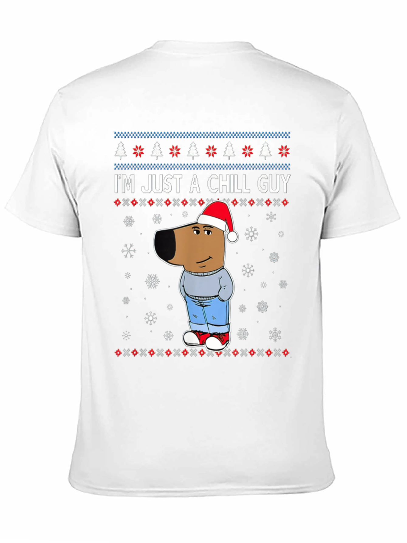 Black Chill Guy Christmas Graphic Tee view 11