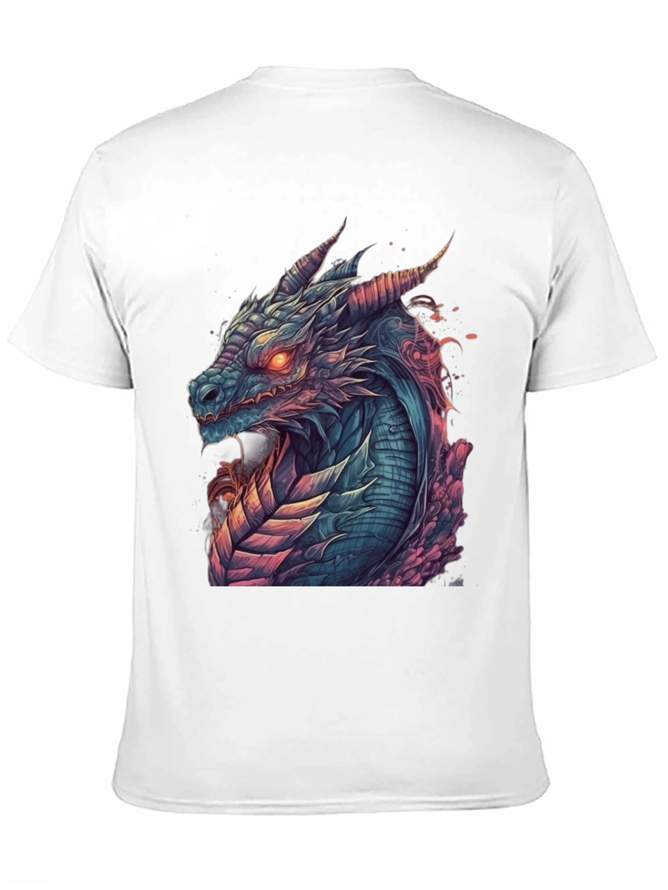 Black Dragon Graphic Tee - Men's Black T-Shirt view 11