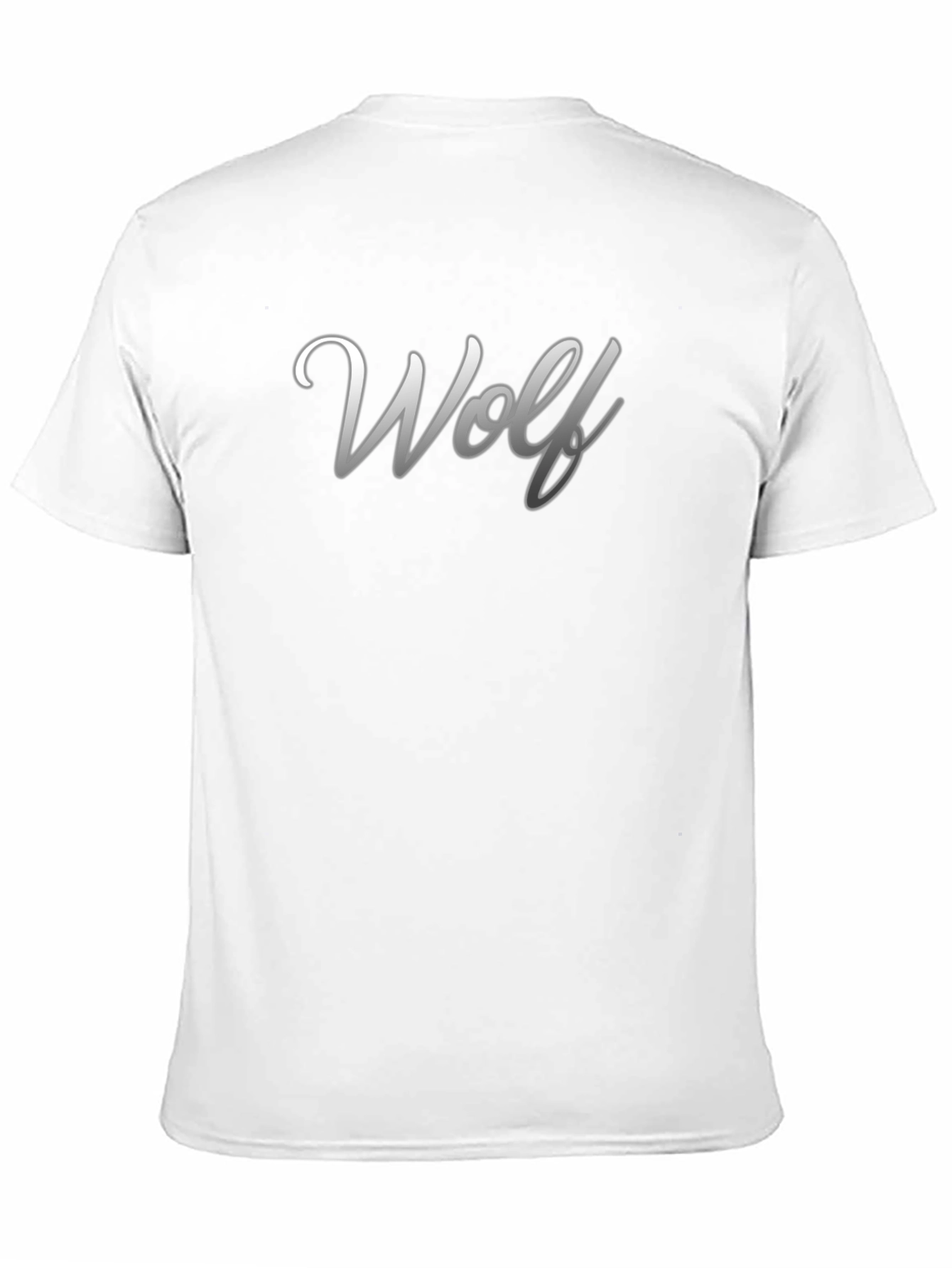 Black Wolf Graphic Print Crew Neck T-Shirt - Black view 11