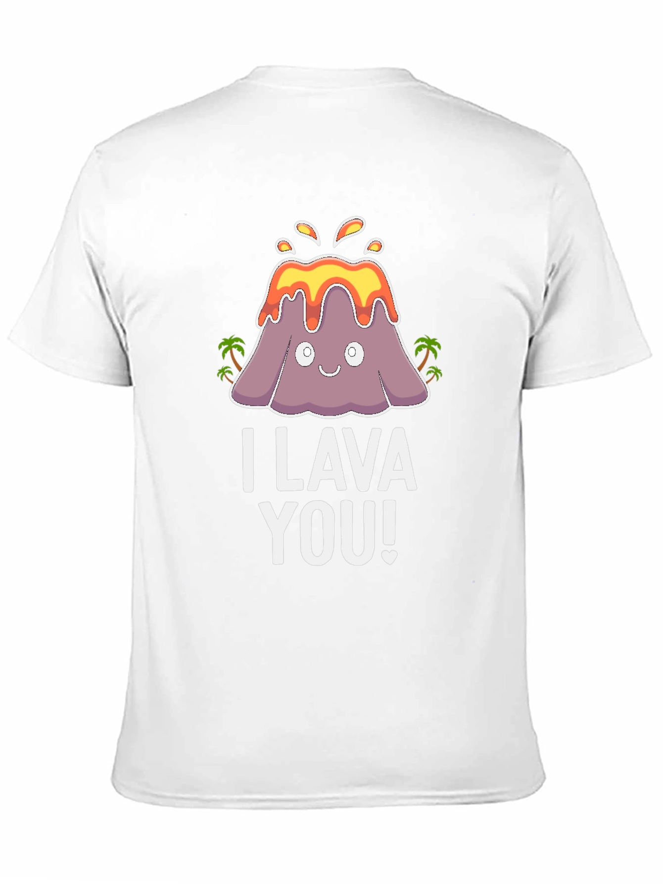 Black I Lava You Graphic Tee - Cute Volcano Pun T-Shirt view 11