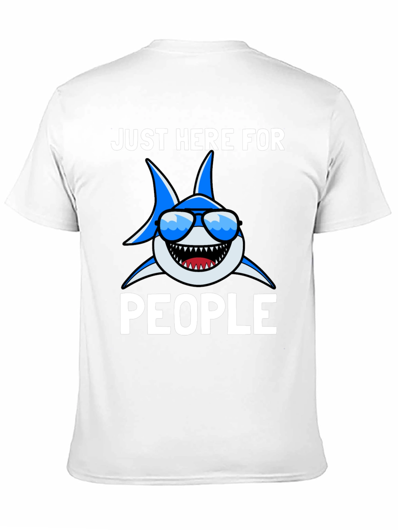 Black Shark Lover T-Shirt - Just Here for People view 11