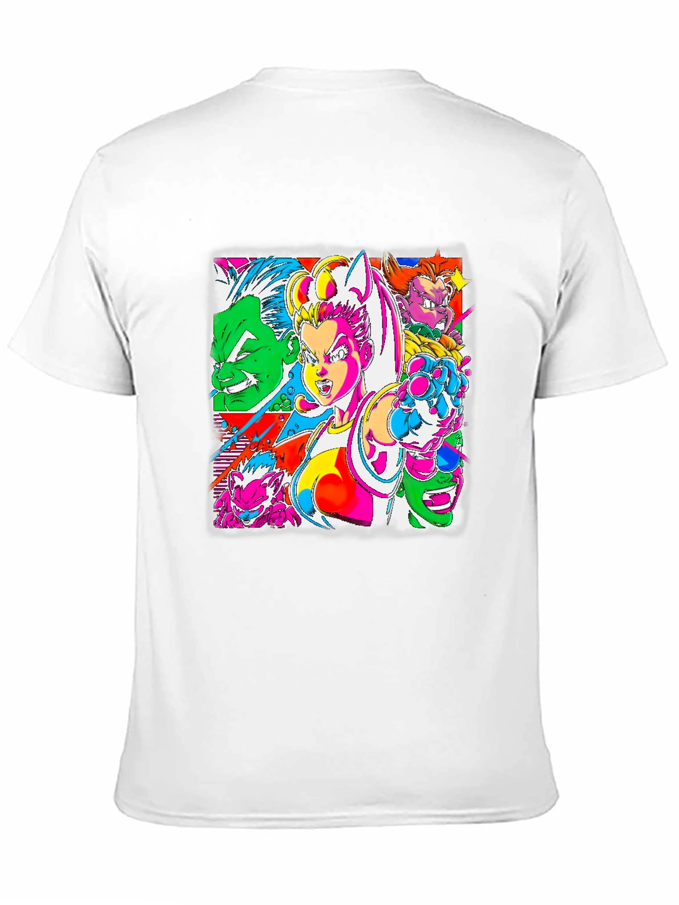 Retro Anime Graphic Tee - Bold & Vibrant Style - 11