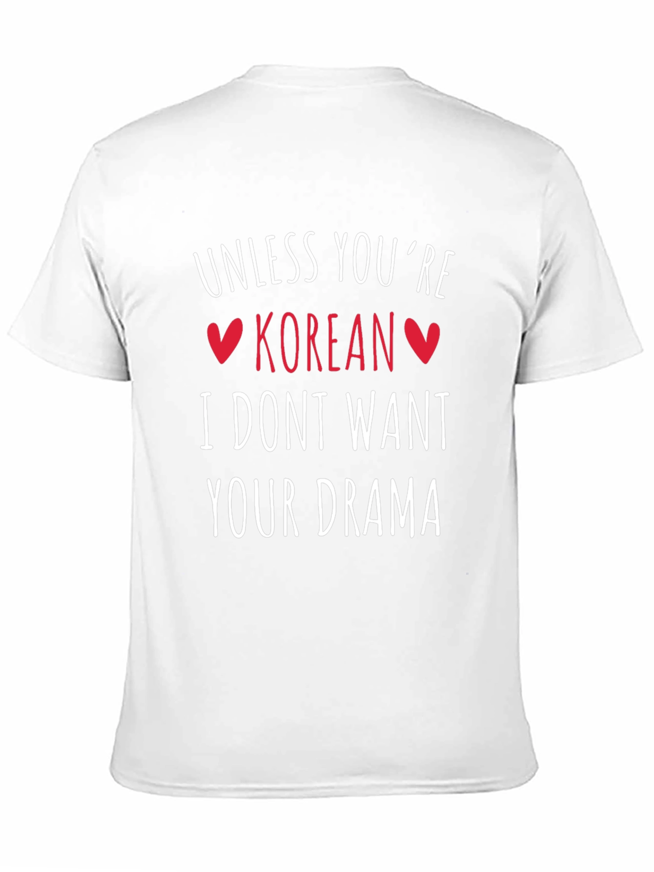 Black Korean Drama Graphic Tee - Black Crew Neck T-Shirt view 11