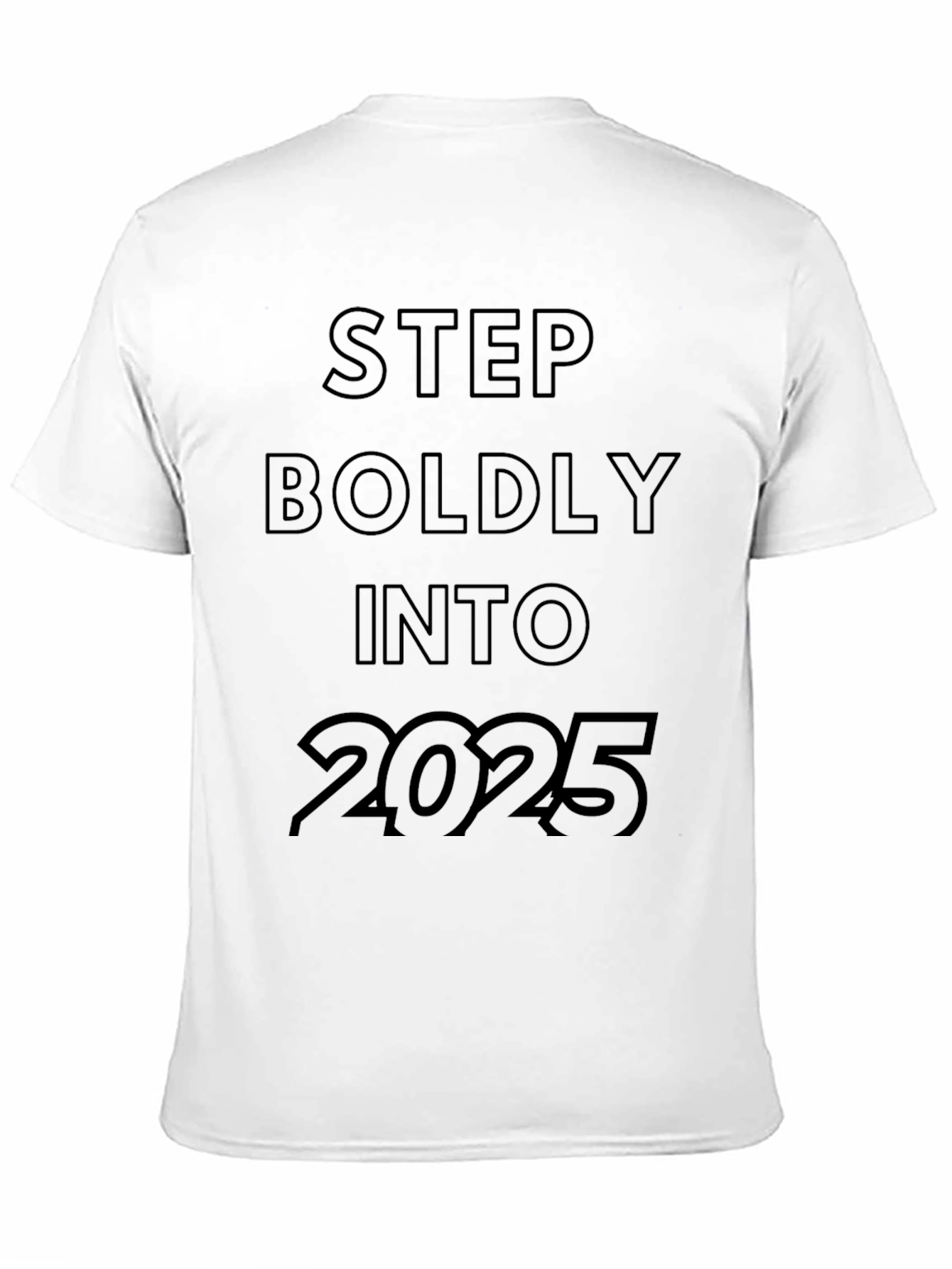 Black Step Boldly Into 2025 Black Tee view 11
