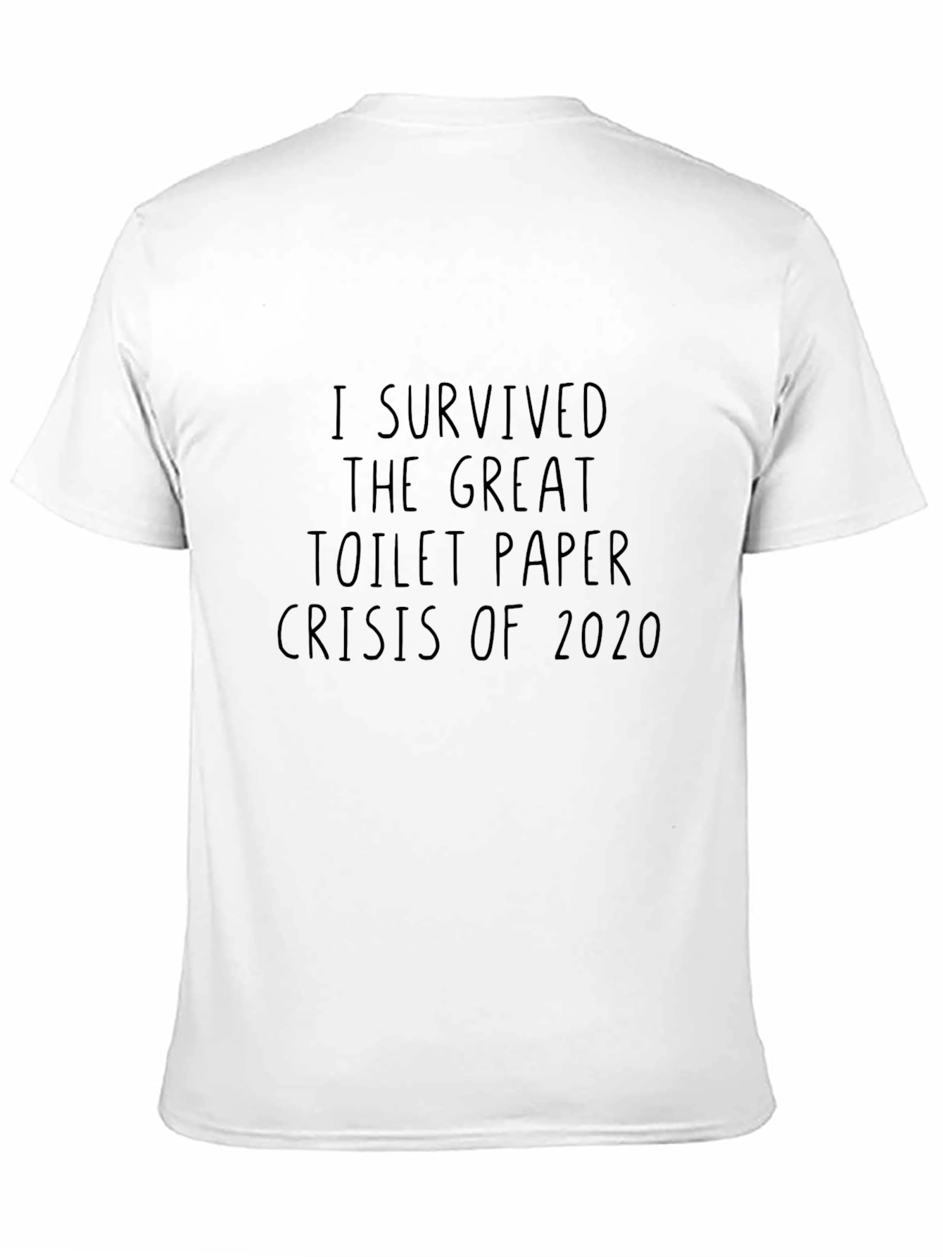 Black I Survived The Great Toilet Paper Crisis 2020 Black T-Shirt view 11