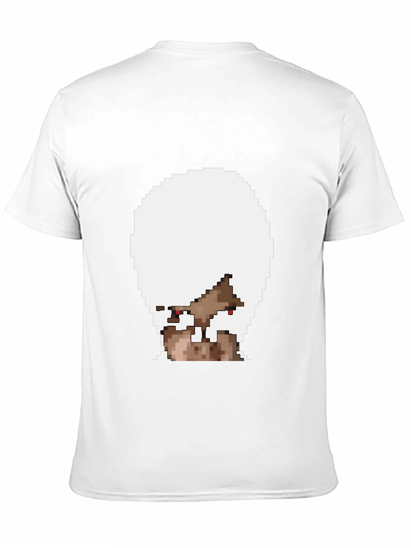 Black Pixelated T-Shirt - Unique Design view 11