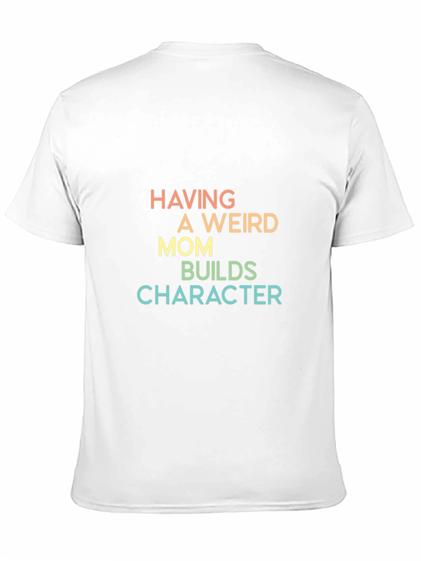 Black Weird Mom Builds Character Black T-Shirt view 11