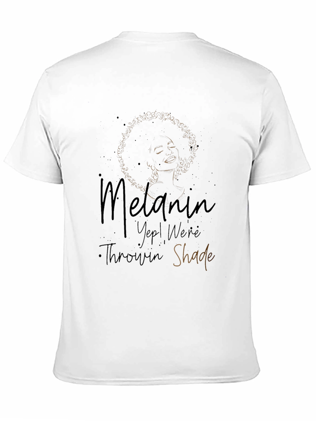Black Melanin Throwin Shade Graphic Tee - Black view 11