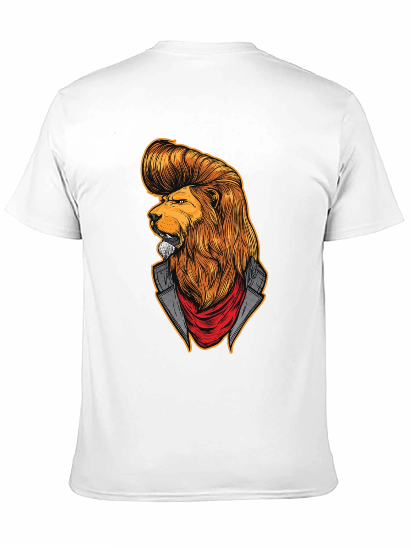 Black Lion Rockabilly T-Shirt - Cool Graphic Tee view 11