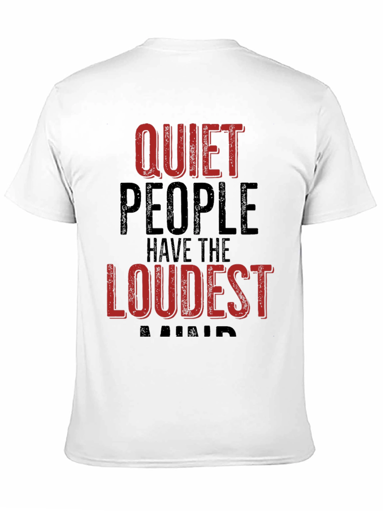 Black Quiet People Loudest Minds Graphic Tee - Black view 11