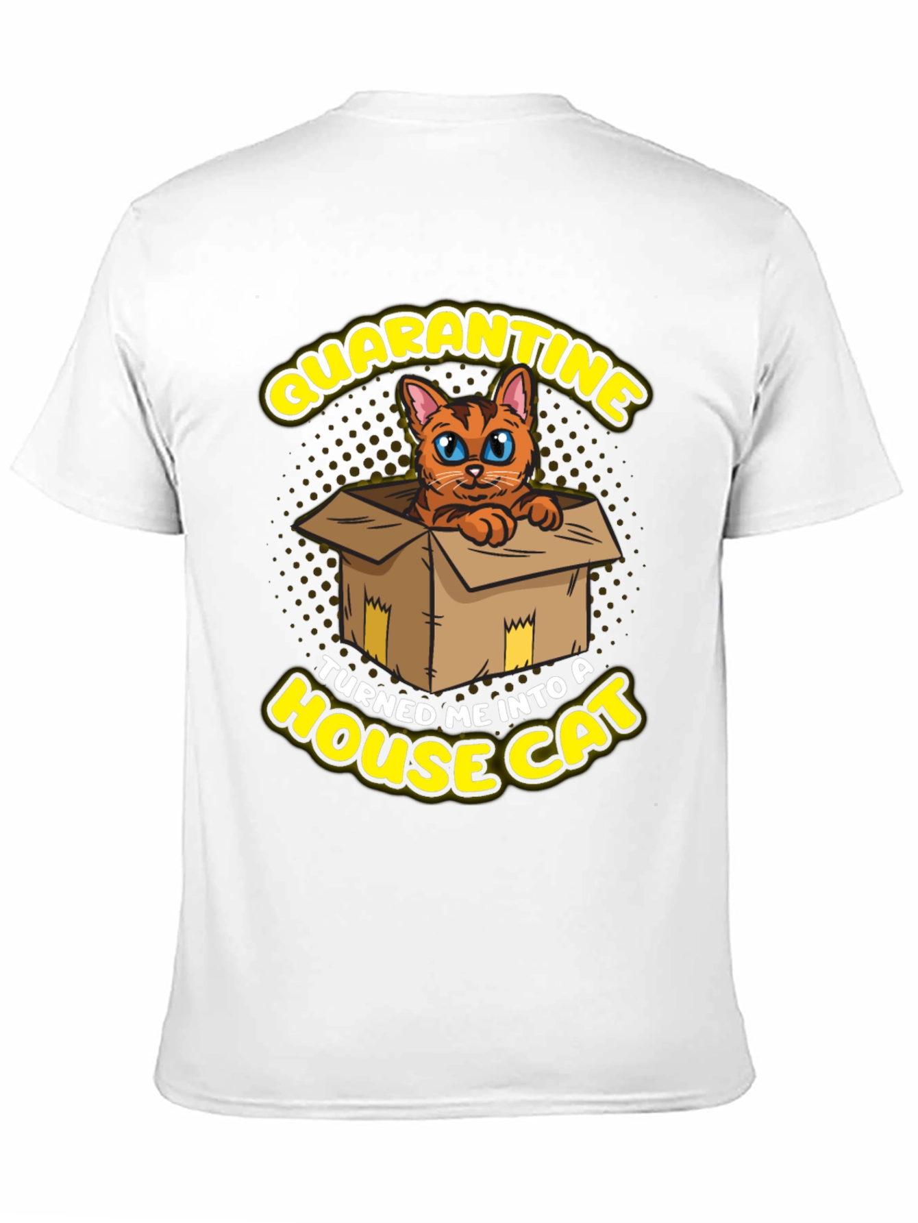 Black Quarantine House Cat Graphic Tee view 11