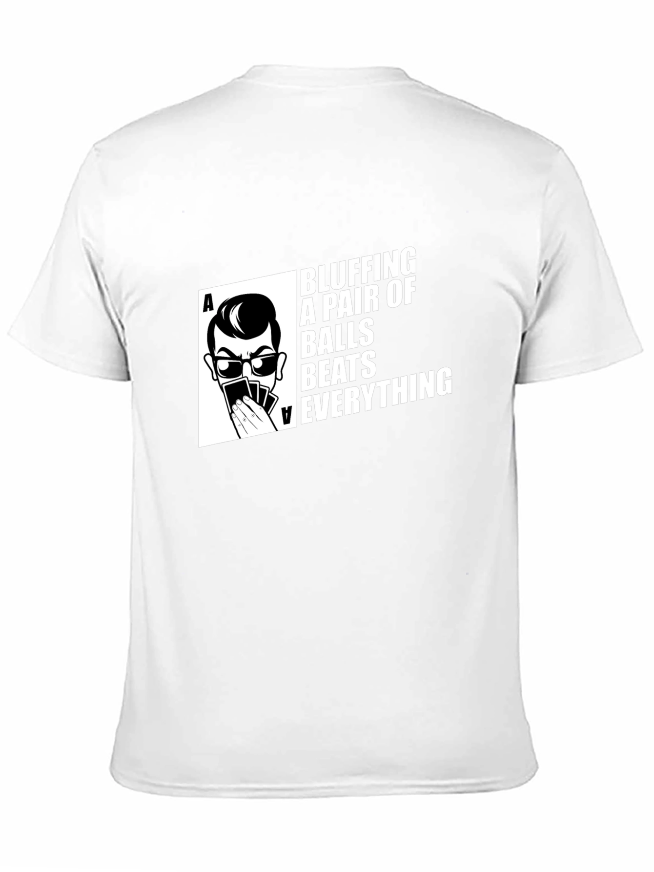 Black Bluffing Balls Graphic Tee - Poker T-Shirt view 11