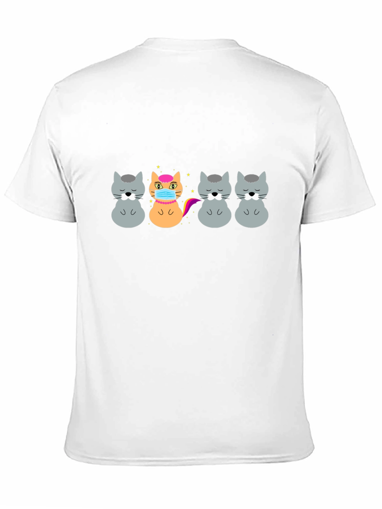Black Unique Cat T-Shirt view 11