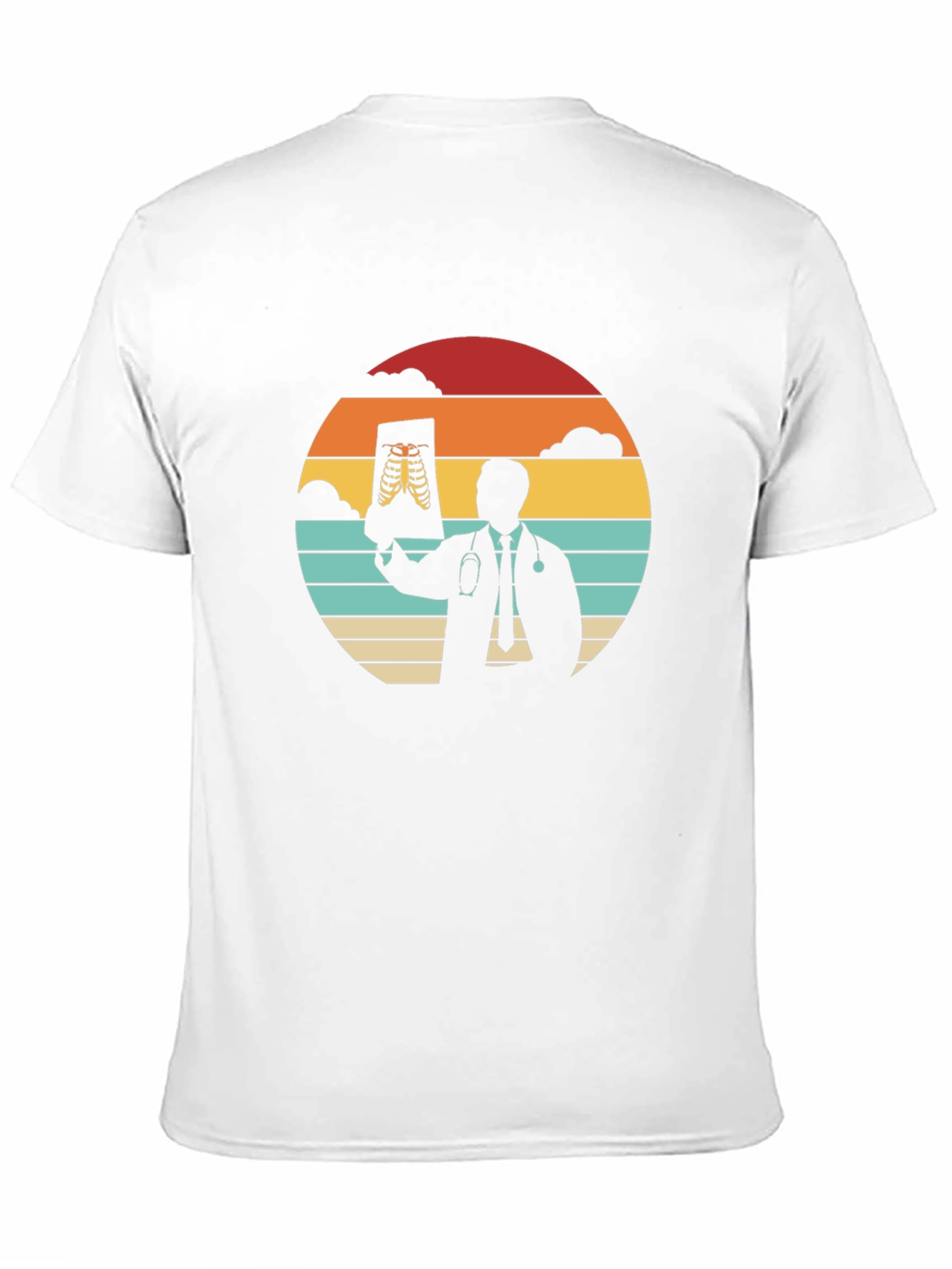 Black Doctor X-Ray Retro Graphic T-Shirt view 11