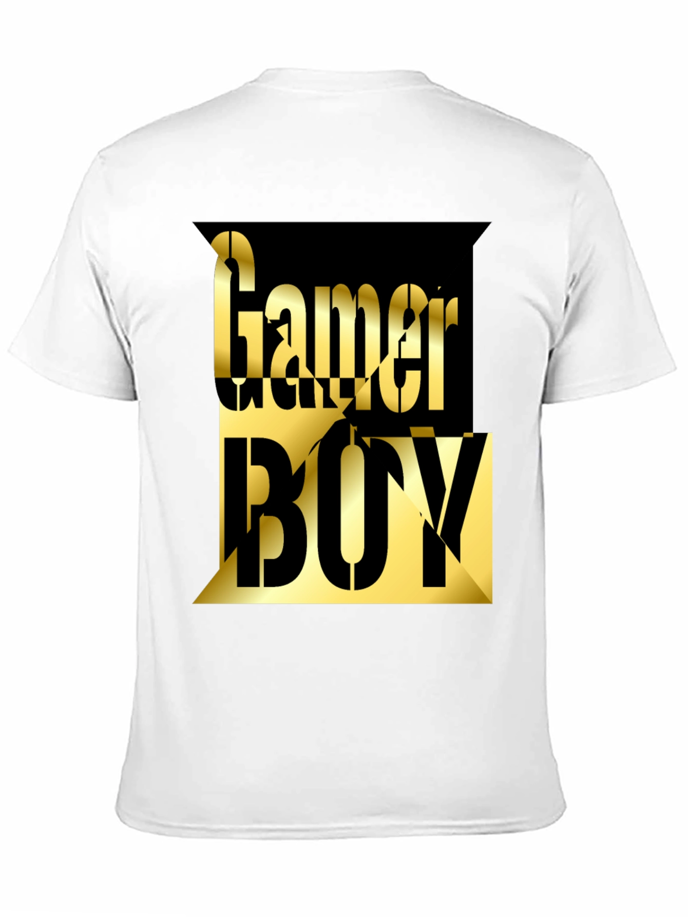 Black Gamer Boy Graphic Tee - Black Cotton Blend view 11