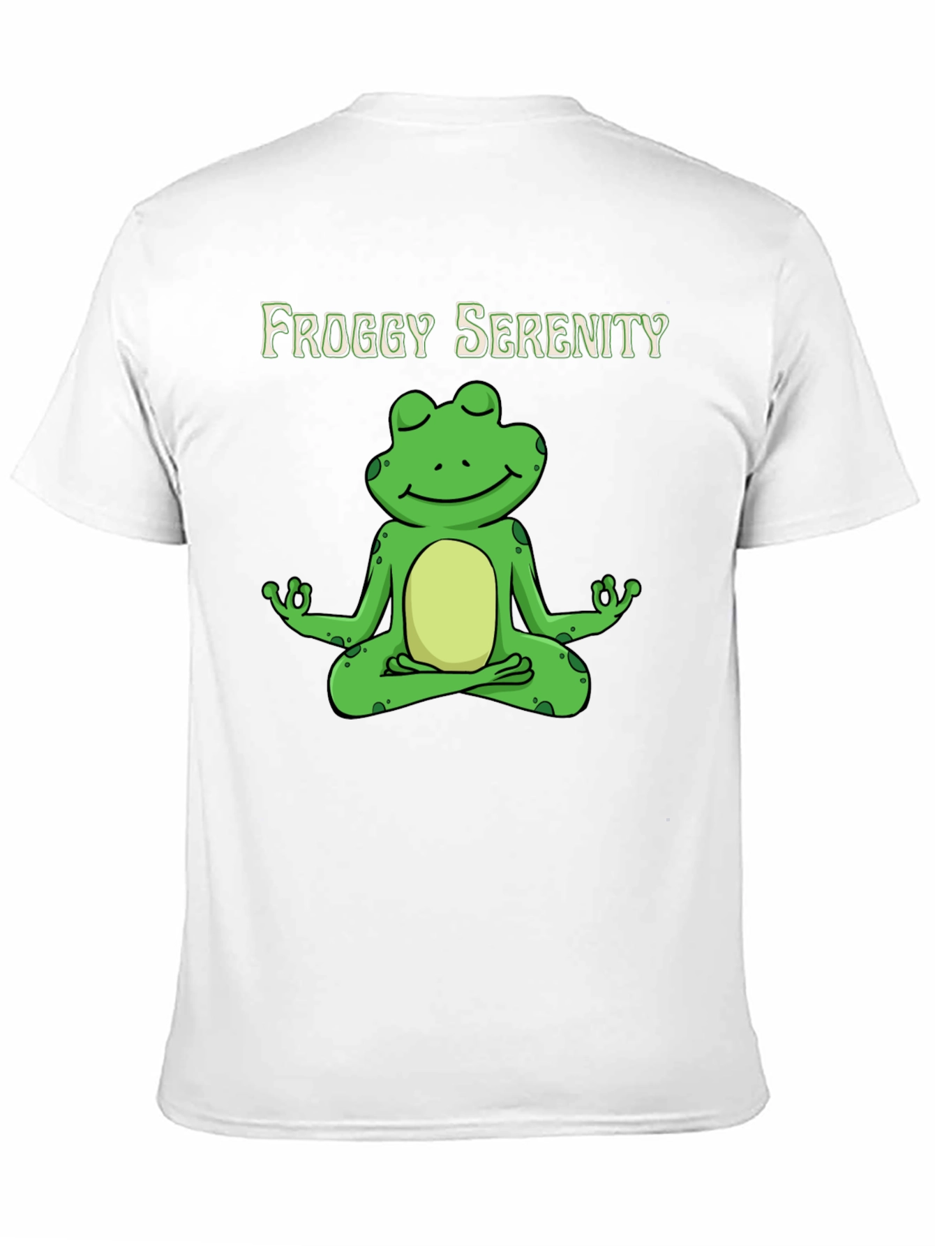 Black Froggy Serenity Meditation T-Shirt - Relax & Unwind view 11