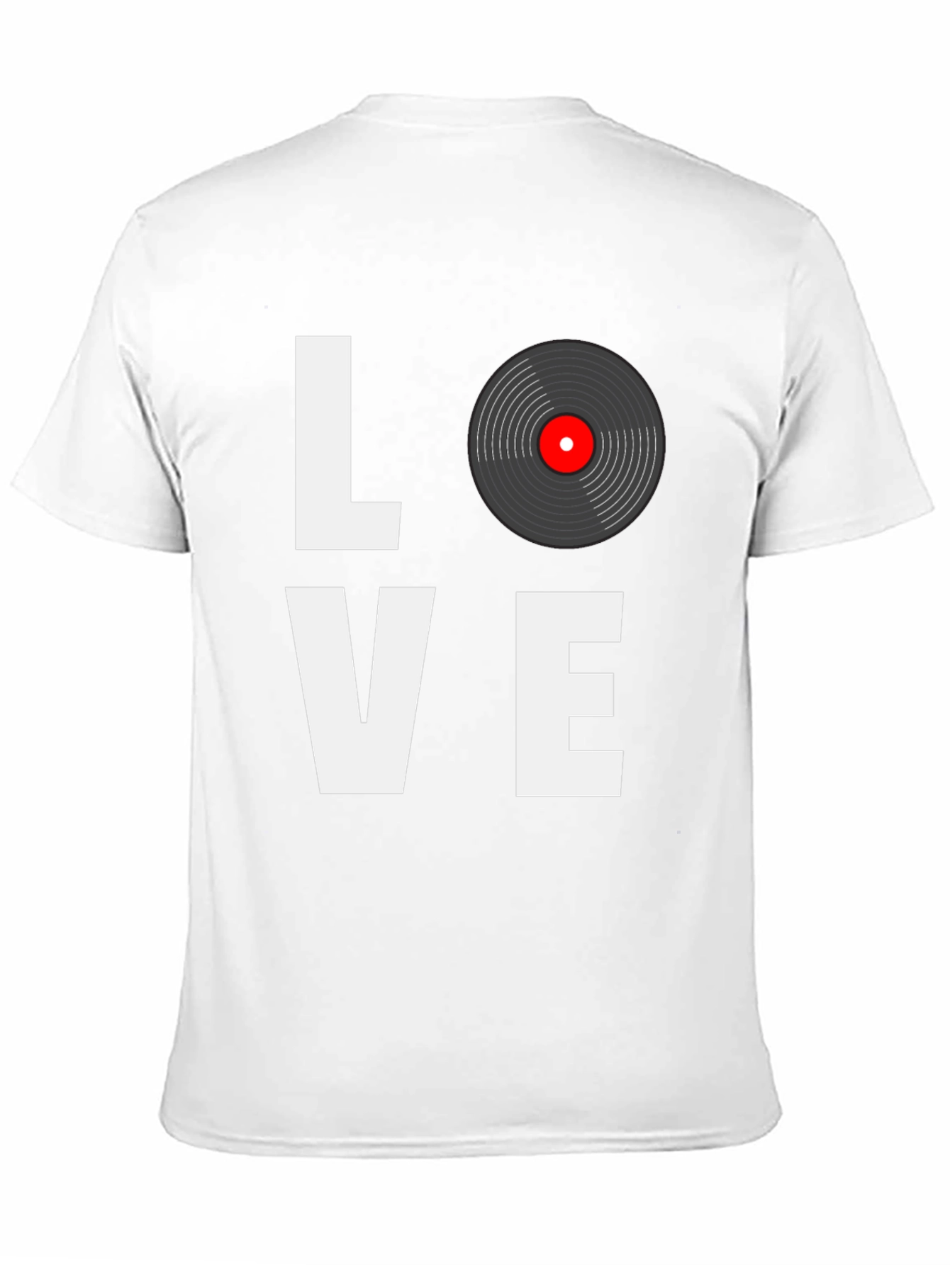 Black Love Vinyl Record Black T-Shirt  view 11