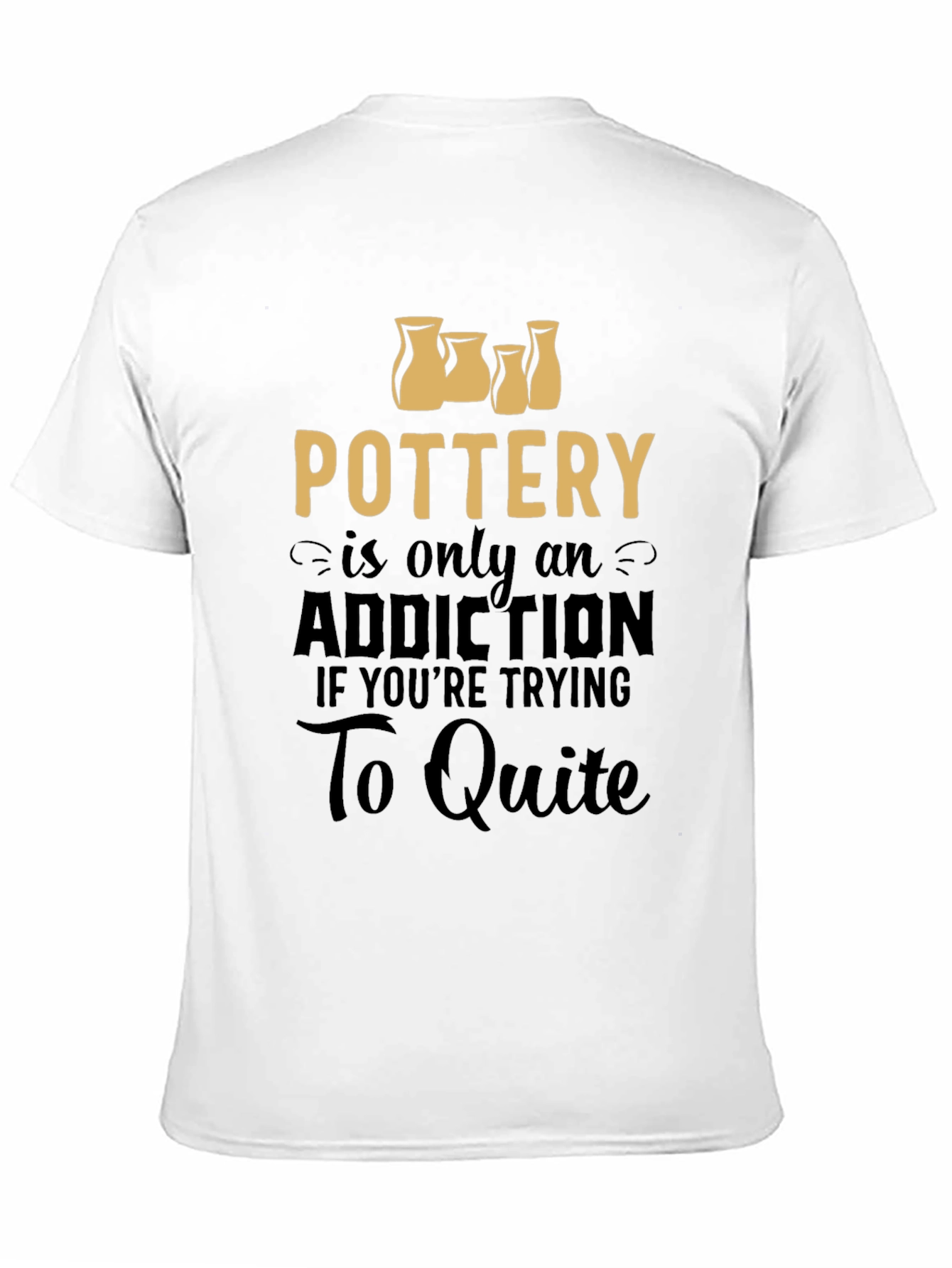 Black Pottery Addiction Graphic Tee - Unisex T-Shirt view 11