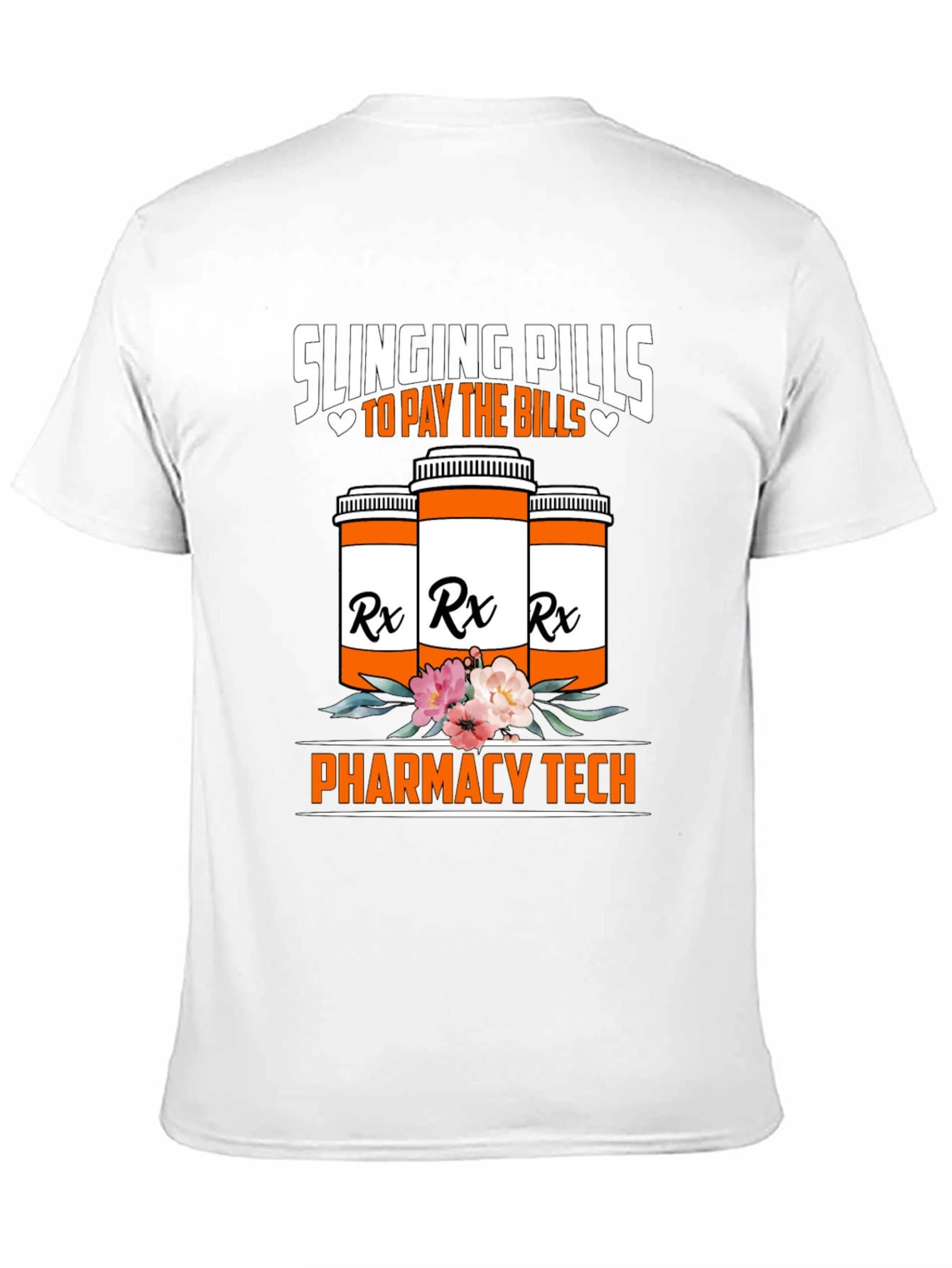 Black Slinging Pills Pharmacy Tech T-Shirt view 11