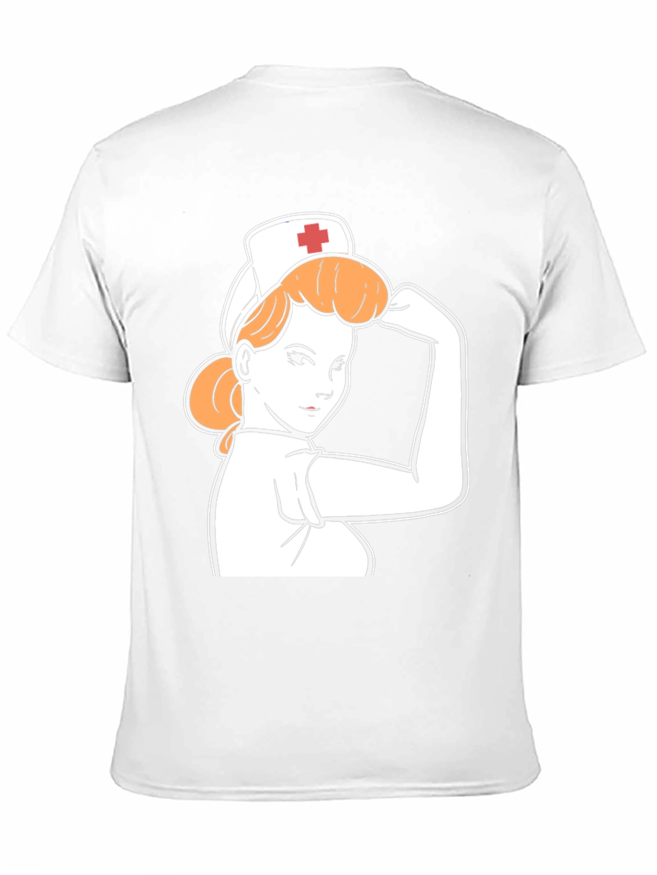 Black Retro Nurse Power T-Shirt - Black view 11