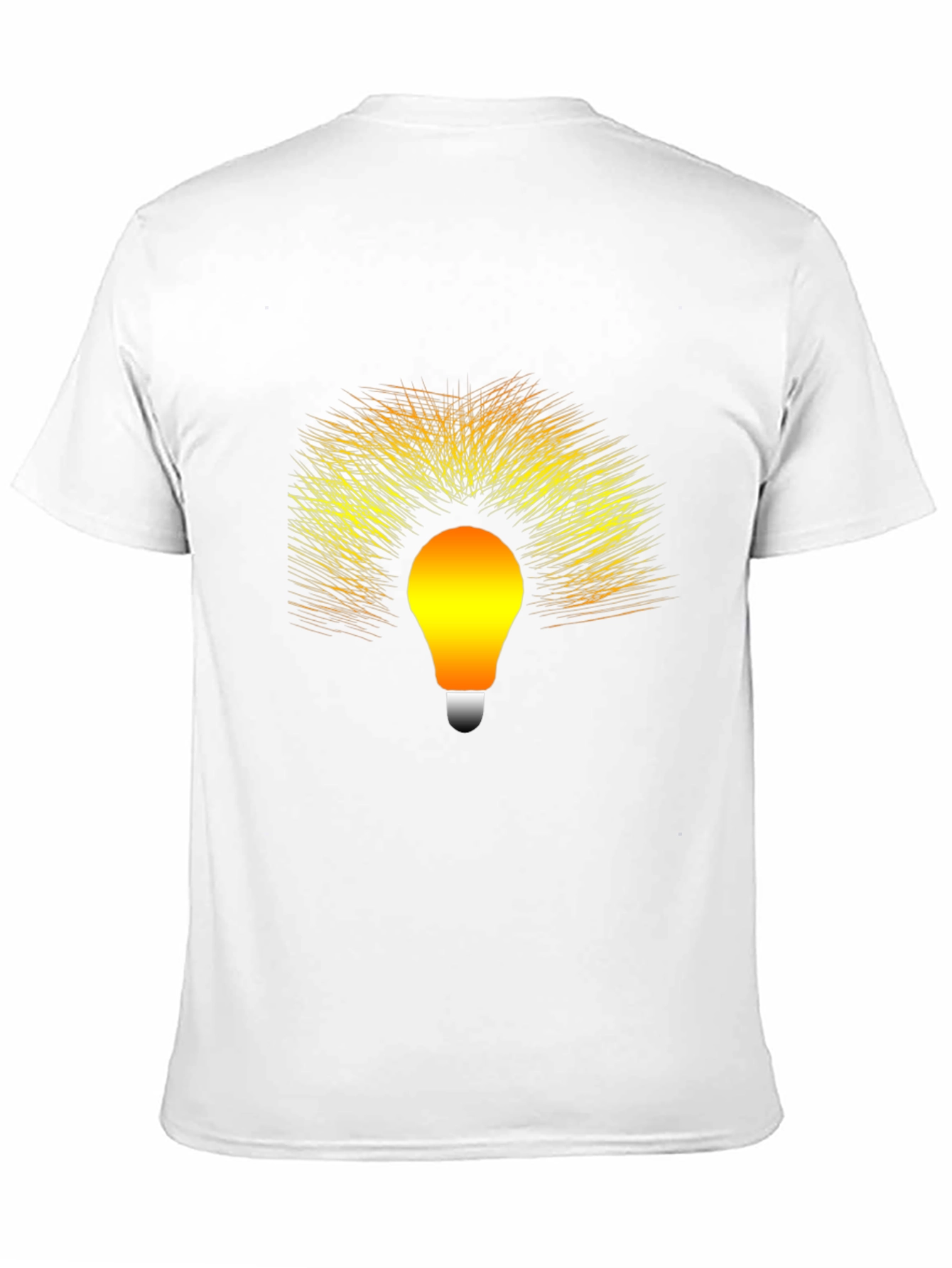 Black Creative Light Bulb Graphic T-Shirt view 11