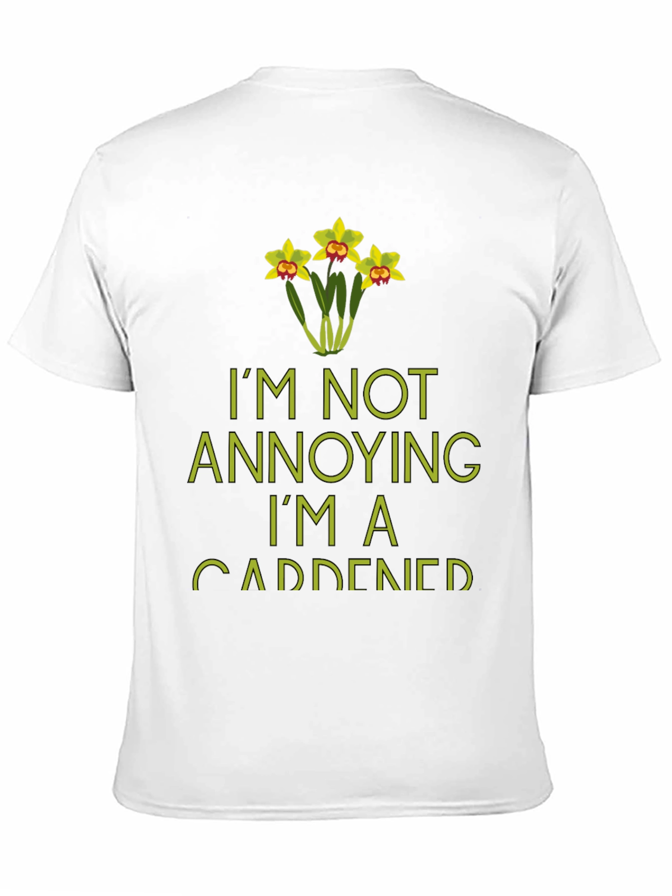 Black I'm Not Annoying I'm A Gardener T-Shirt view 11