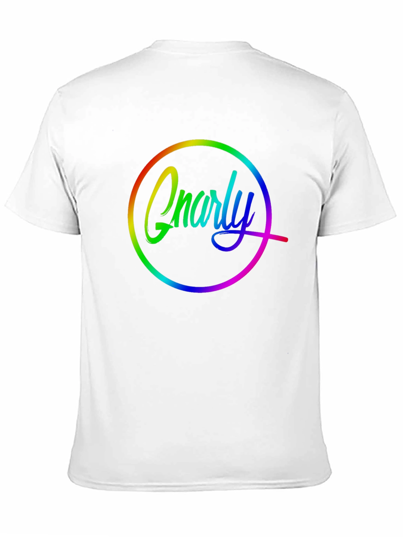 Black Gnarly Rainbow Graphic T-Shirt view 11