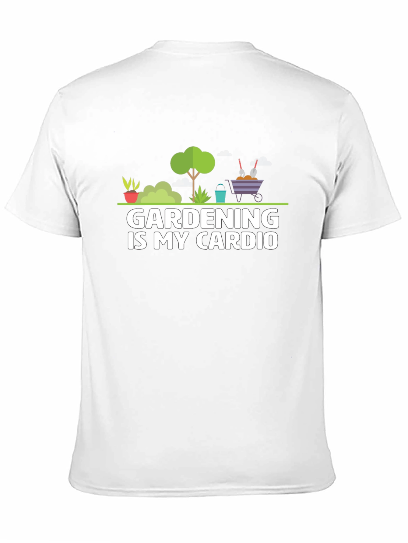 Black Gardening is My Cardio T-Shirt view 11