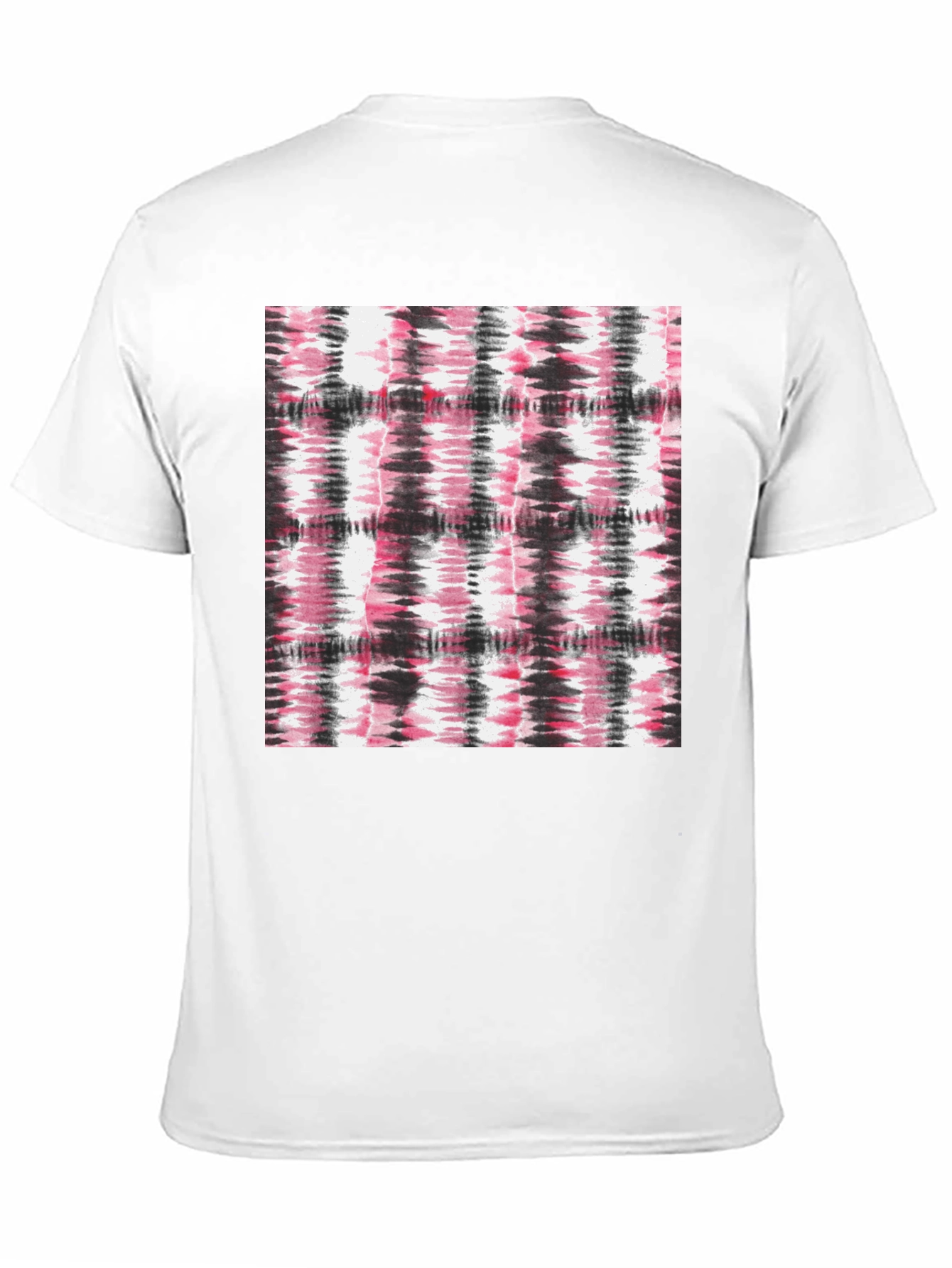 Black Abstract Tie-Dye Graphic Black T-Shirt view 11