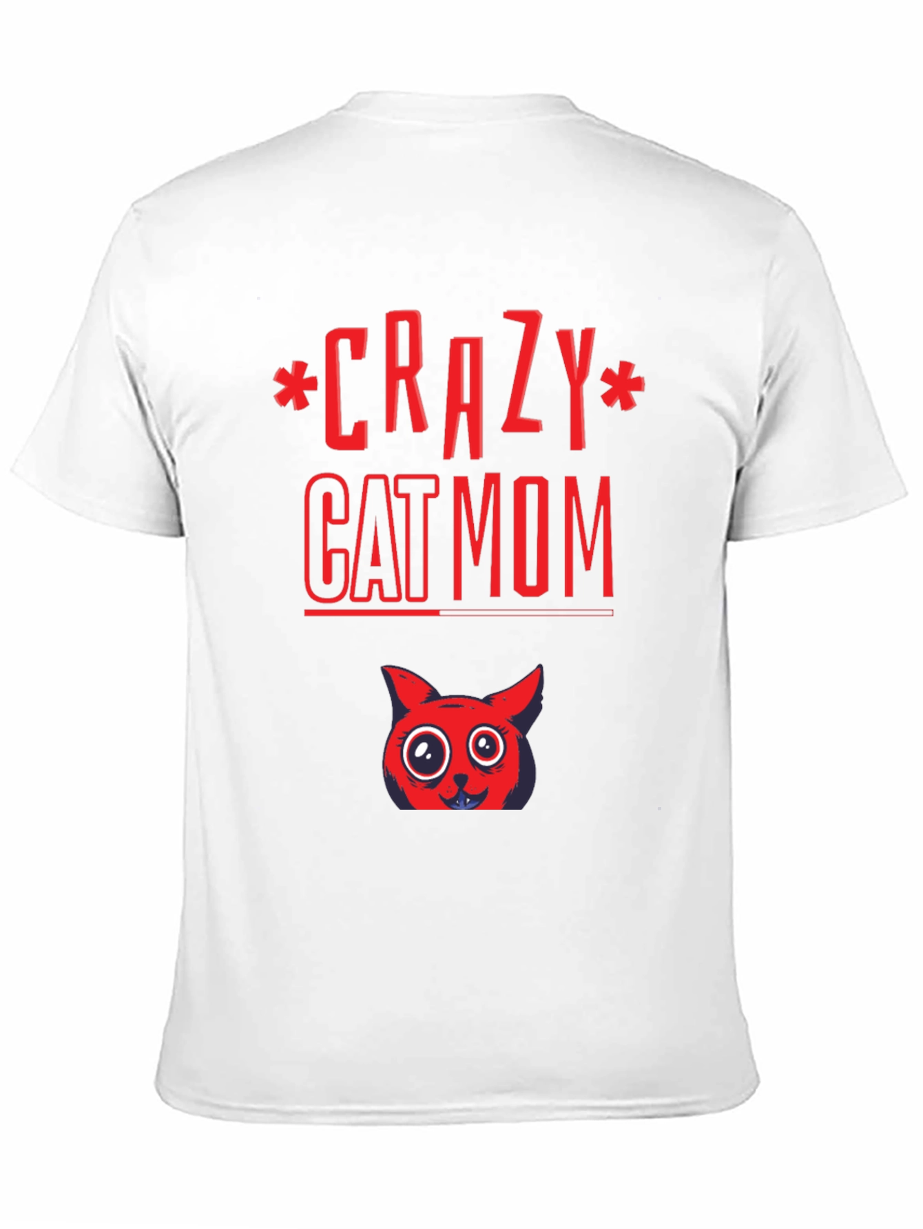 Black Crazy Cat Mom Graphic Tee - Soft Cotton Blend view 11