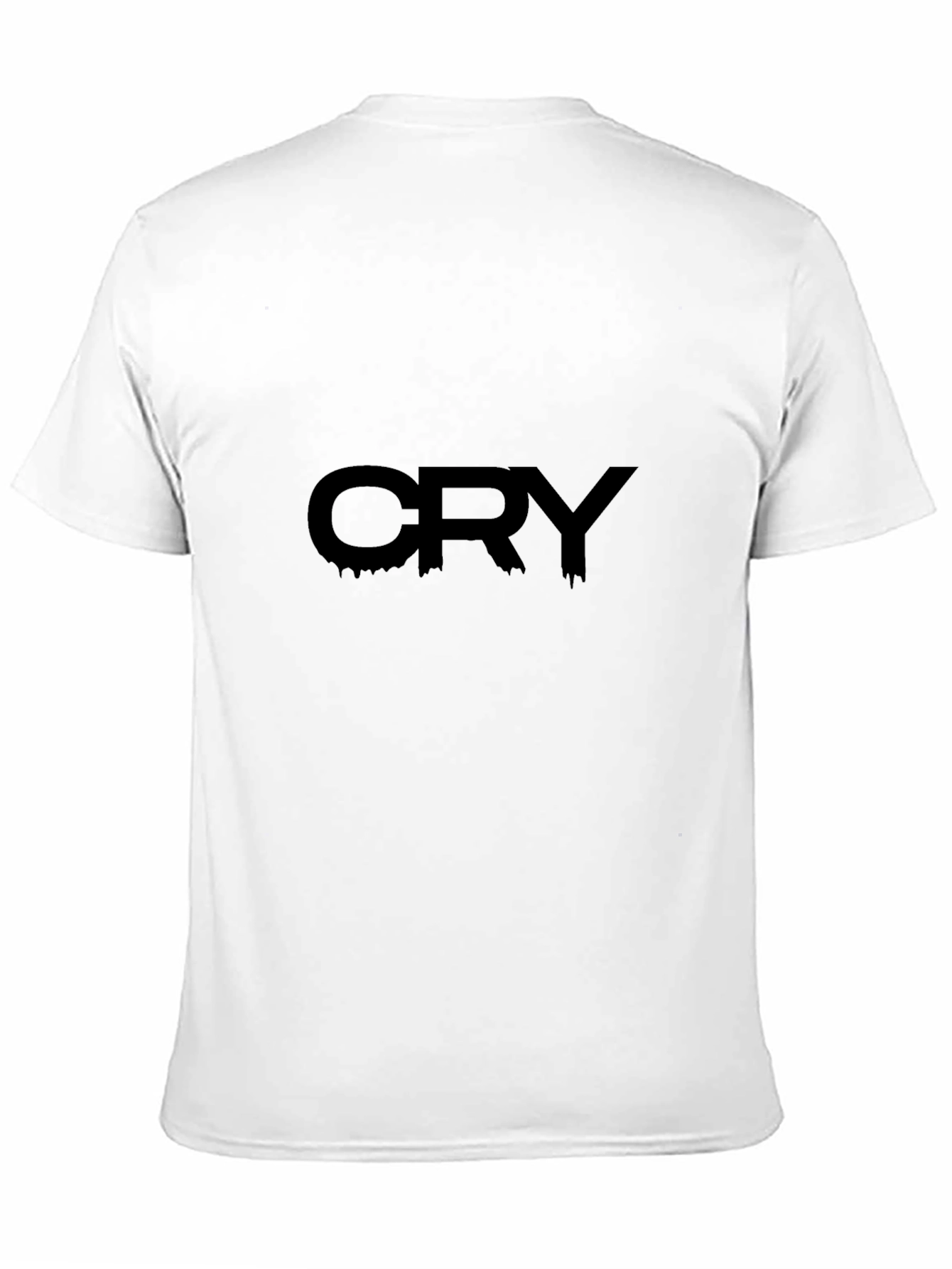 Black CRY Black Graphic Tee - Edgy Streetwear T-Shirt view 11