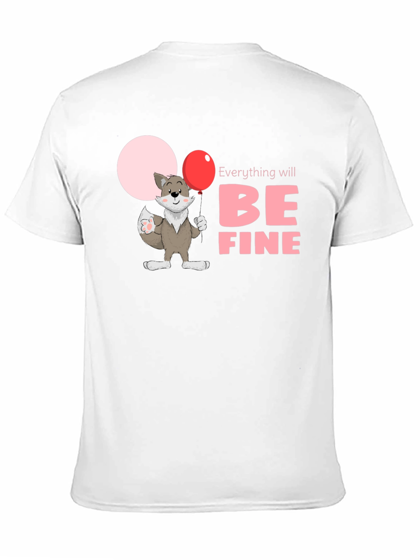 Black Everything Will Be Fine Unisex T-Shirt view 11