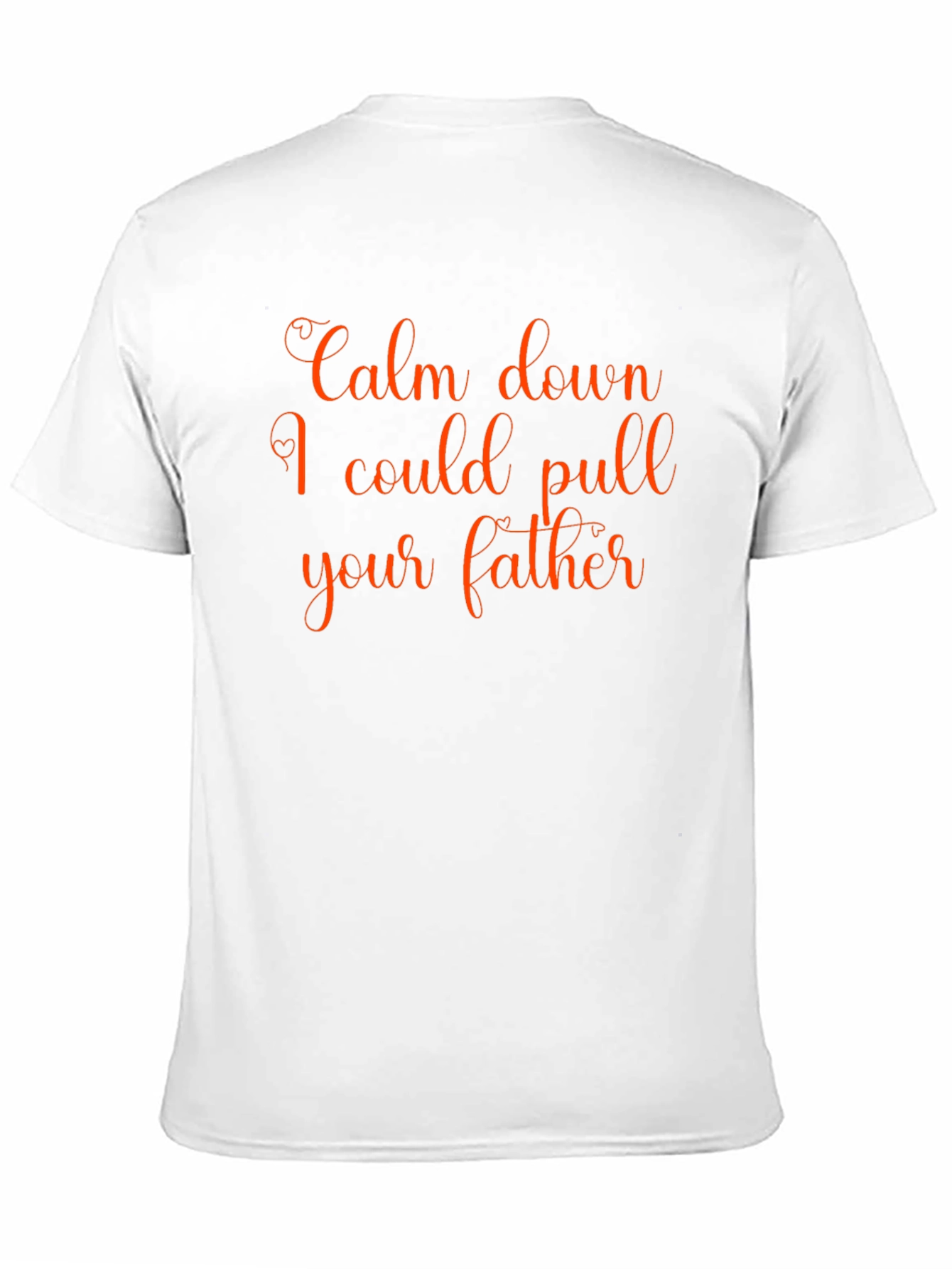 Black Calm Down T-Shirt - Funny Slogan Tee view 11