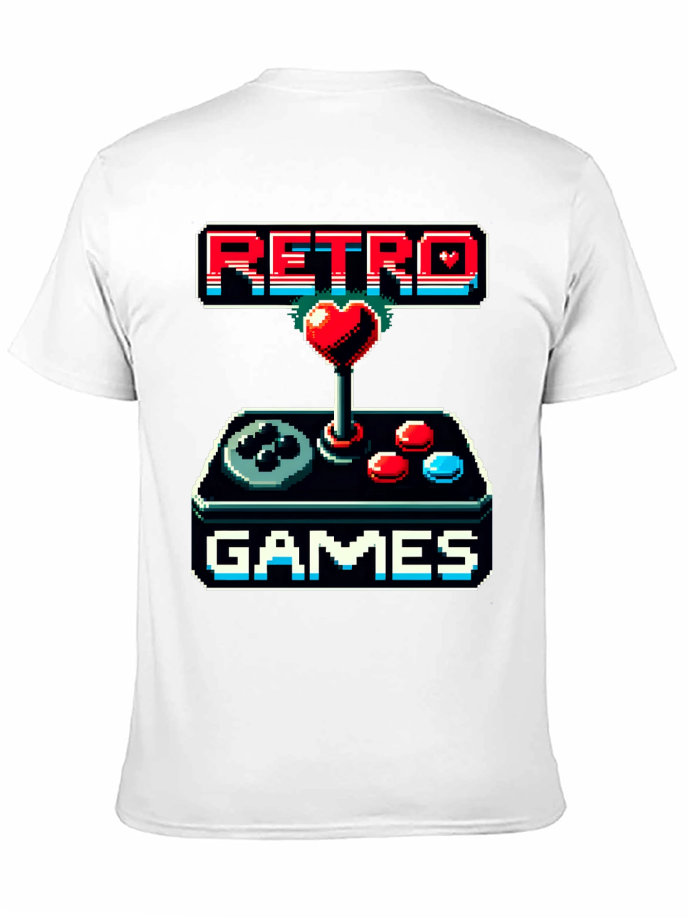 Black Retro Games Pixel Art T-Shirt view 11