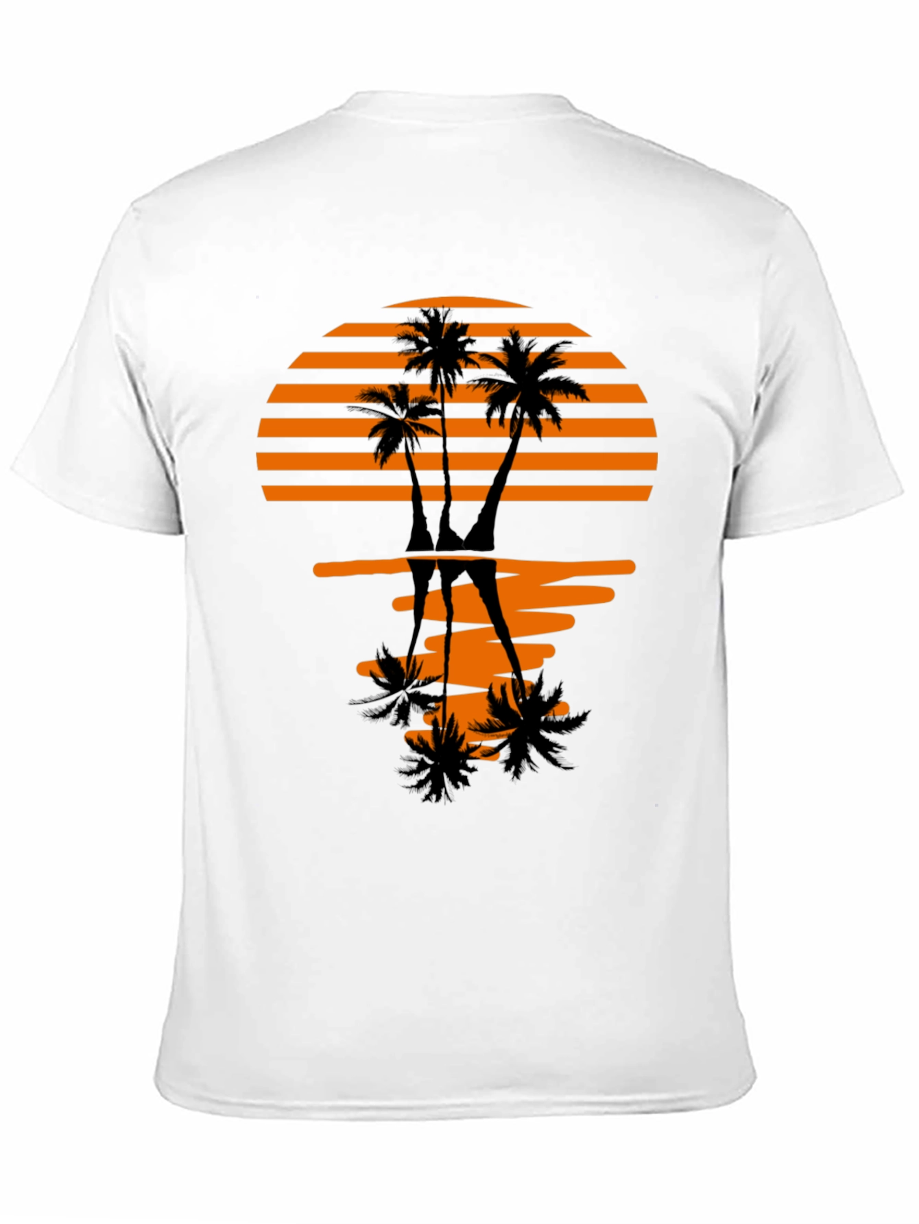 Black Sunset Palm Tree Graphic Tee - Stylish Black T-Shirt view 11