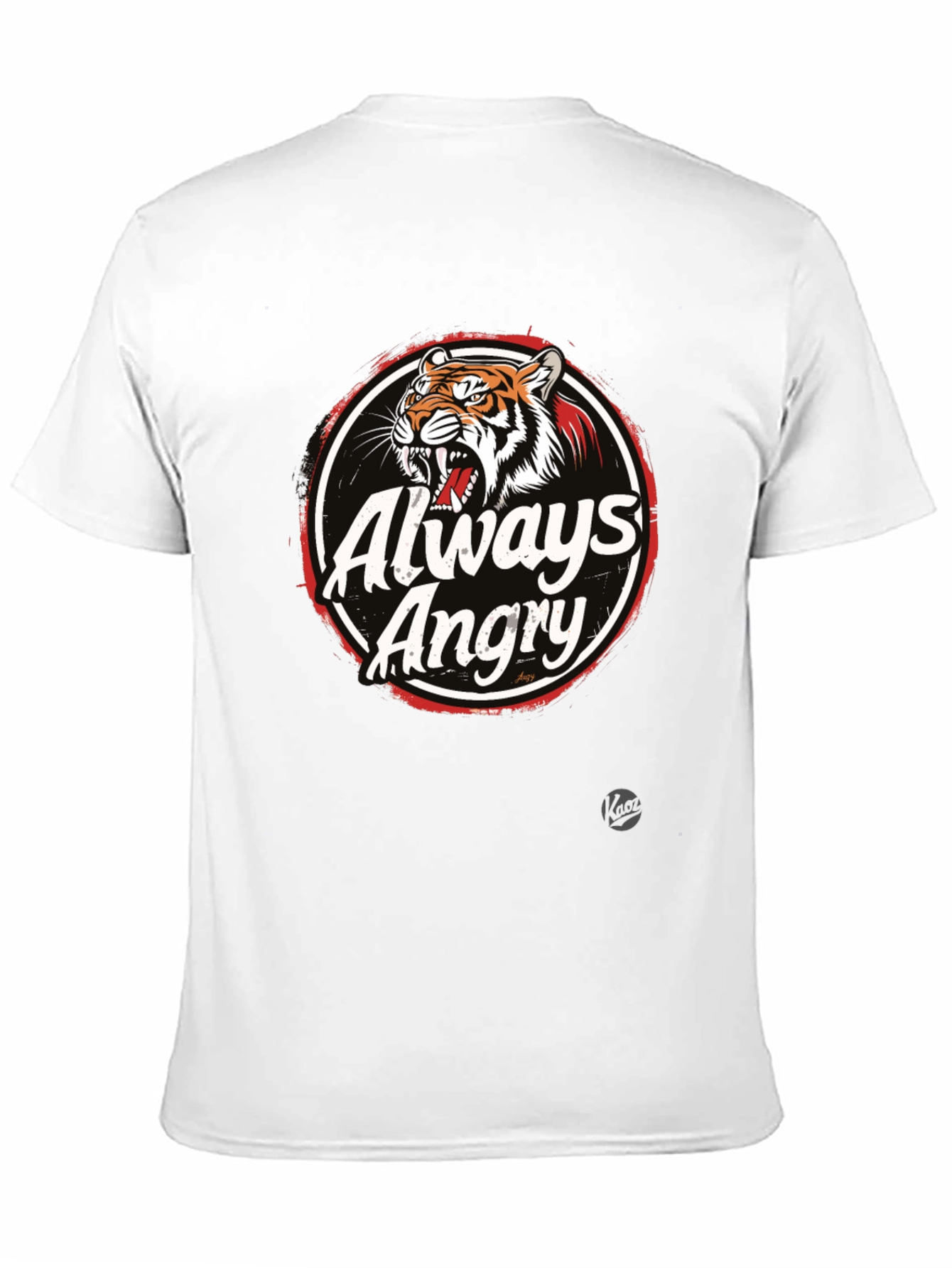 Black Always Angry Graphic T-Shirt - Men's Black Tee view 11