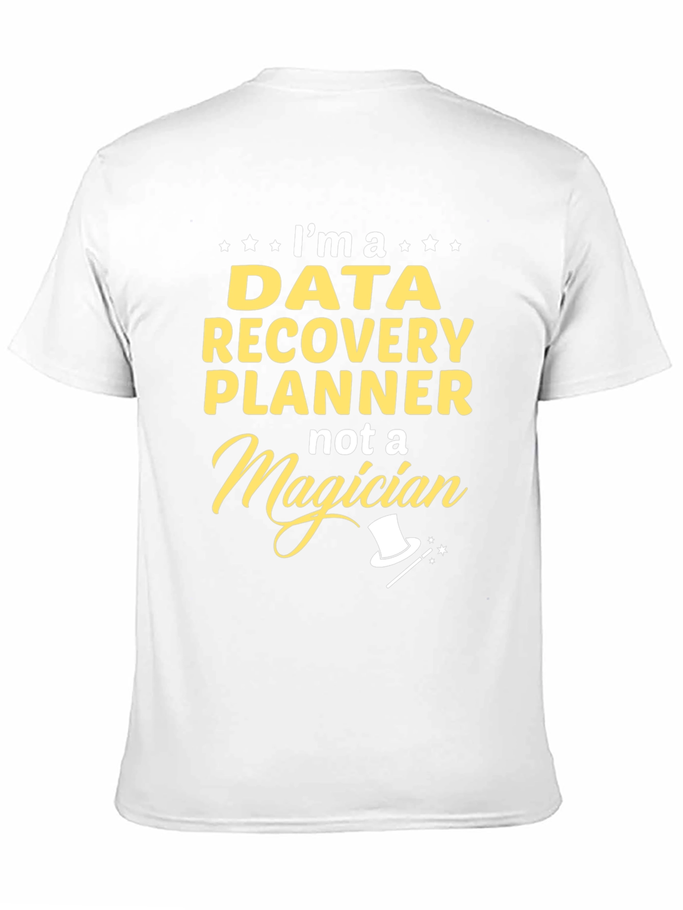 Black Data Recovery Planner Graphic T-Shirt view 11