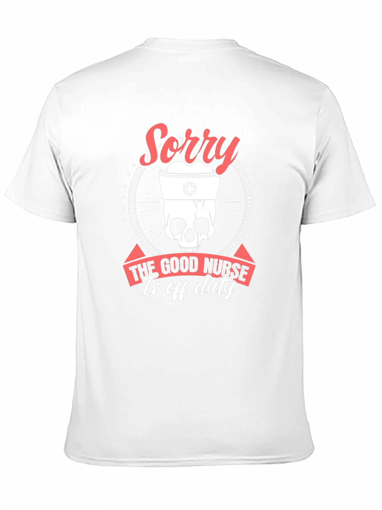 Black Sorry Good Nurse Off Duty Graphic Tee view 11