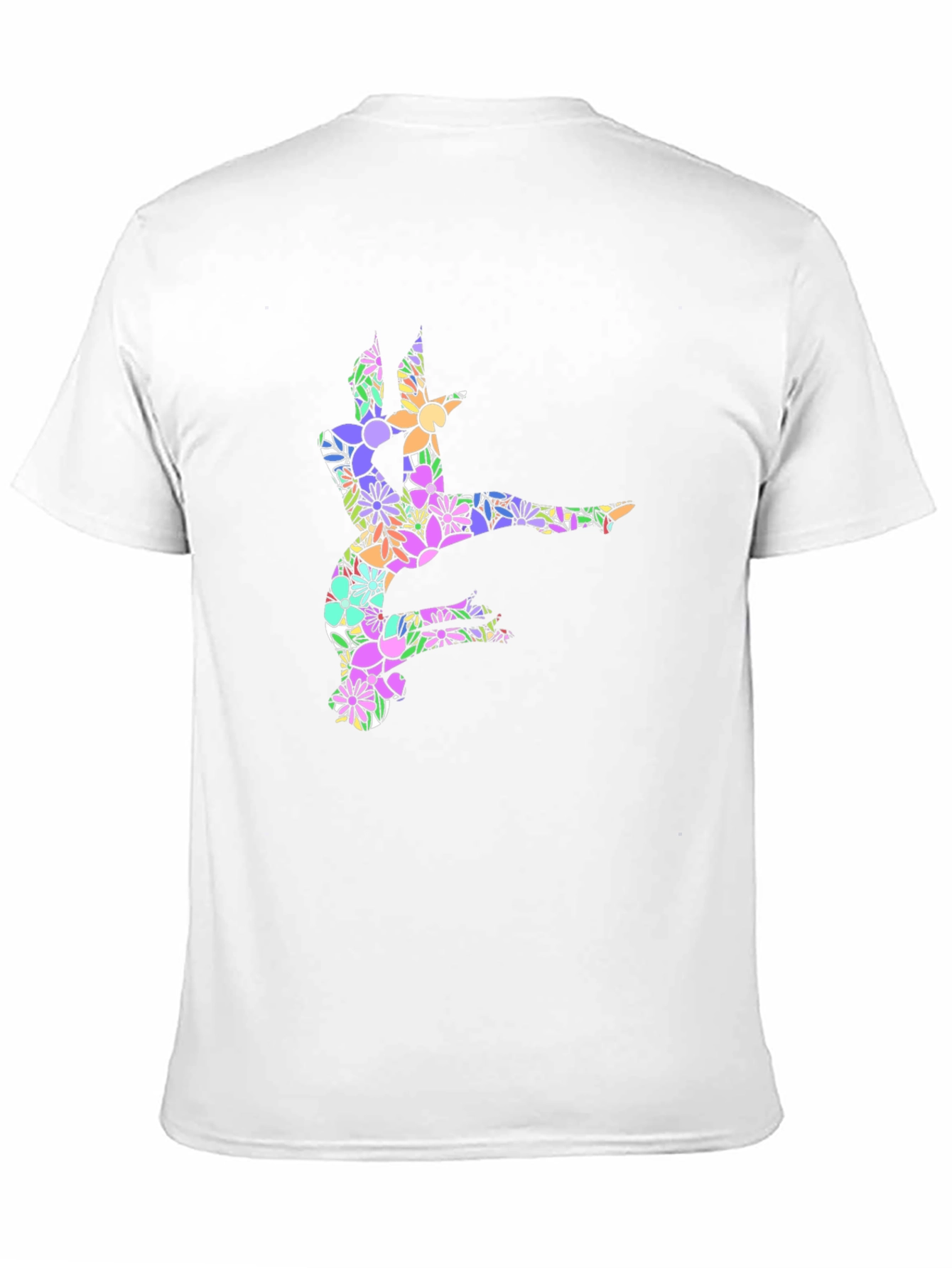Black Floral Dancer Graphic Black T-Shirt view 11