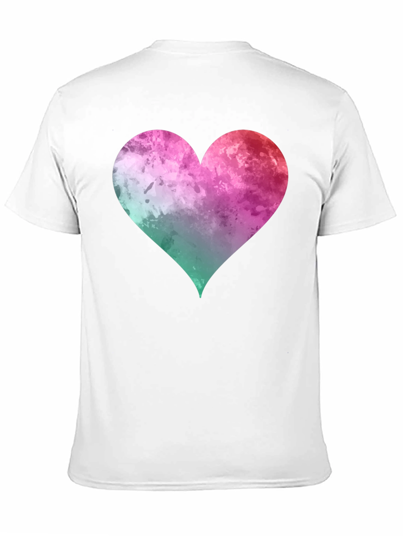 Black Watercolor Heart Graphic T-Shirt - Casual Style view 11