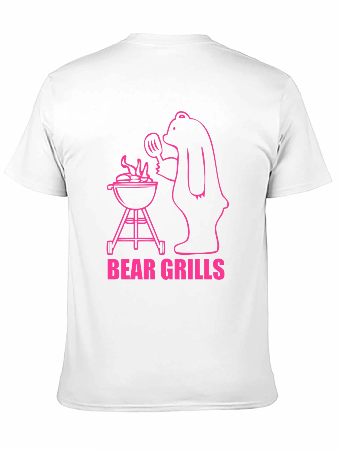 Black Bear Grills Graphic T-Shirt - Funny BBQ Bear view 11