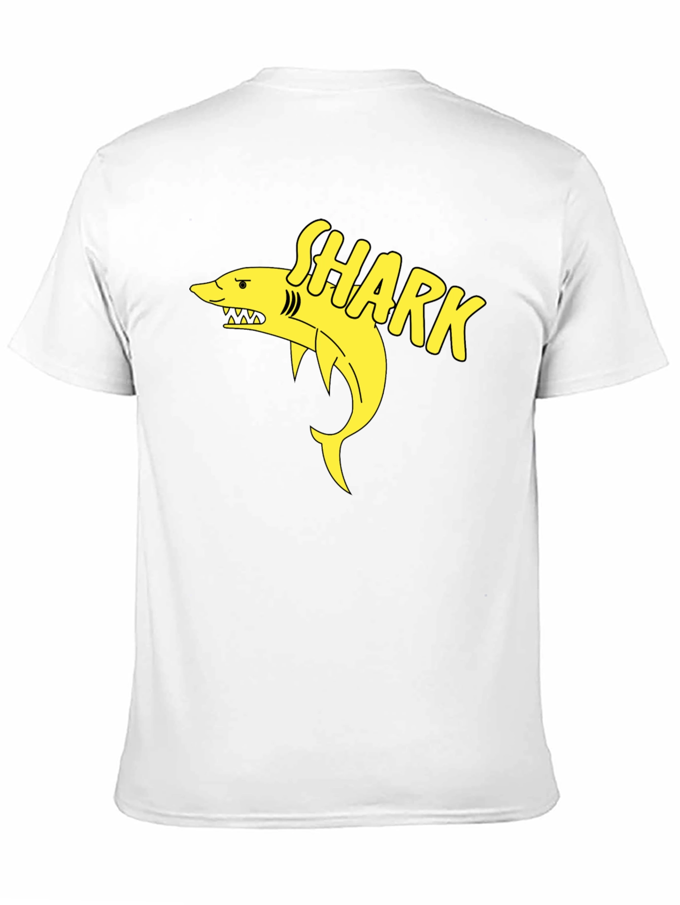 Black Shark Graphic Black T-Shirt - Casual Men's Tee view 11