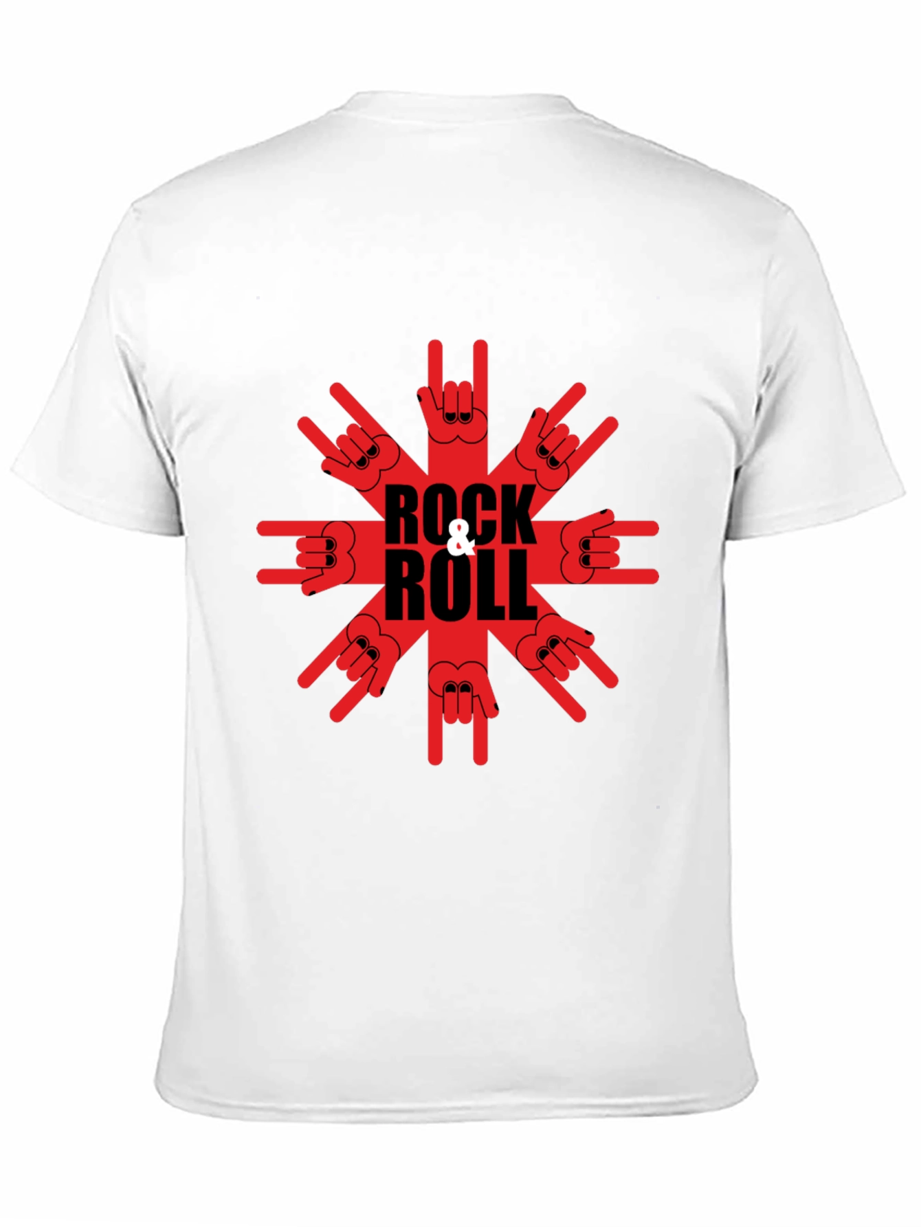 Black Rock & Roll Graphic T-Shirt - Black Tee view 11