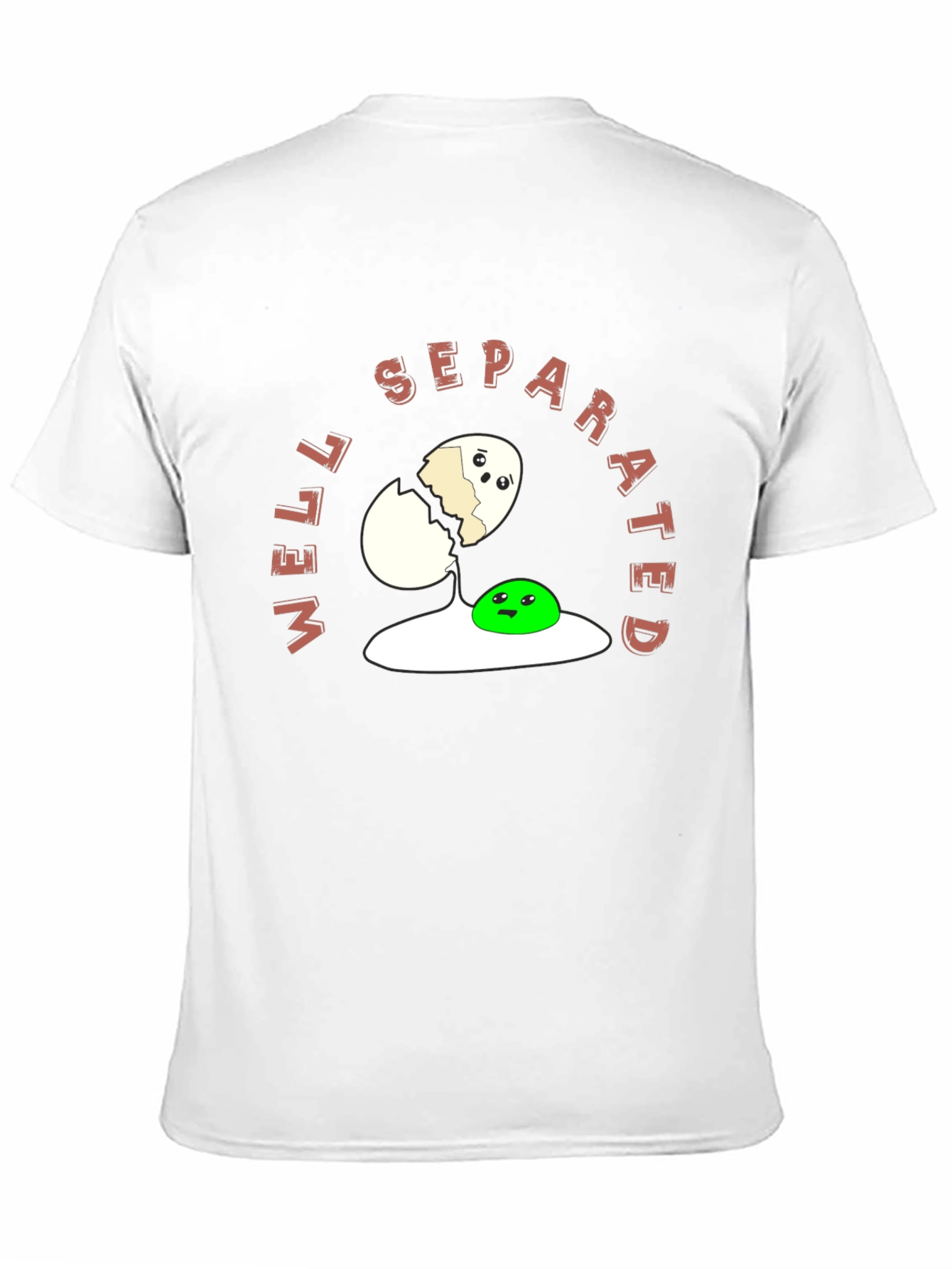 Black Well Separated Funny Egg T-Shirt view 11