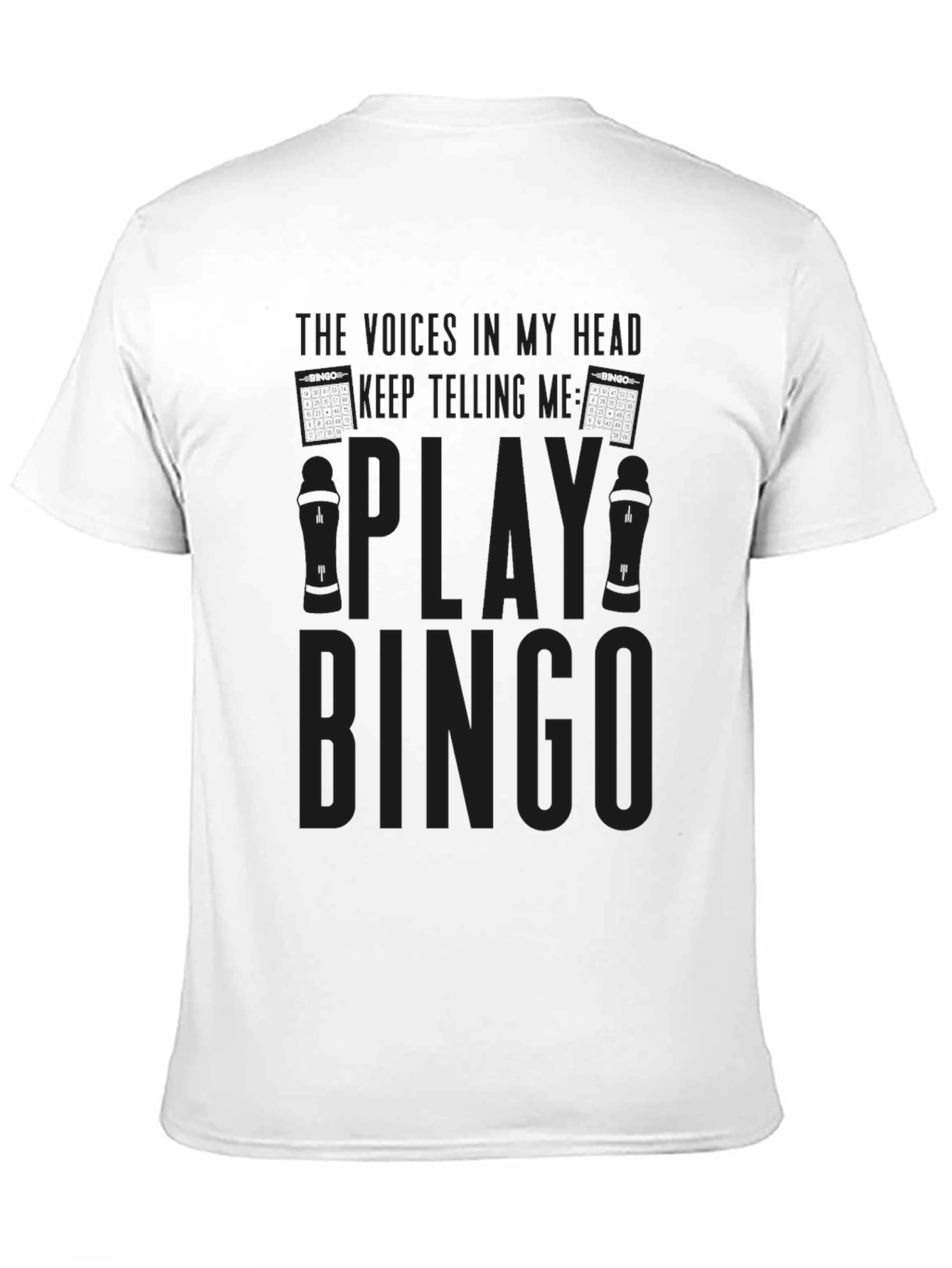 Black Play Bingo Graphic T-Shirt - Soft Cotton Tee view 11