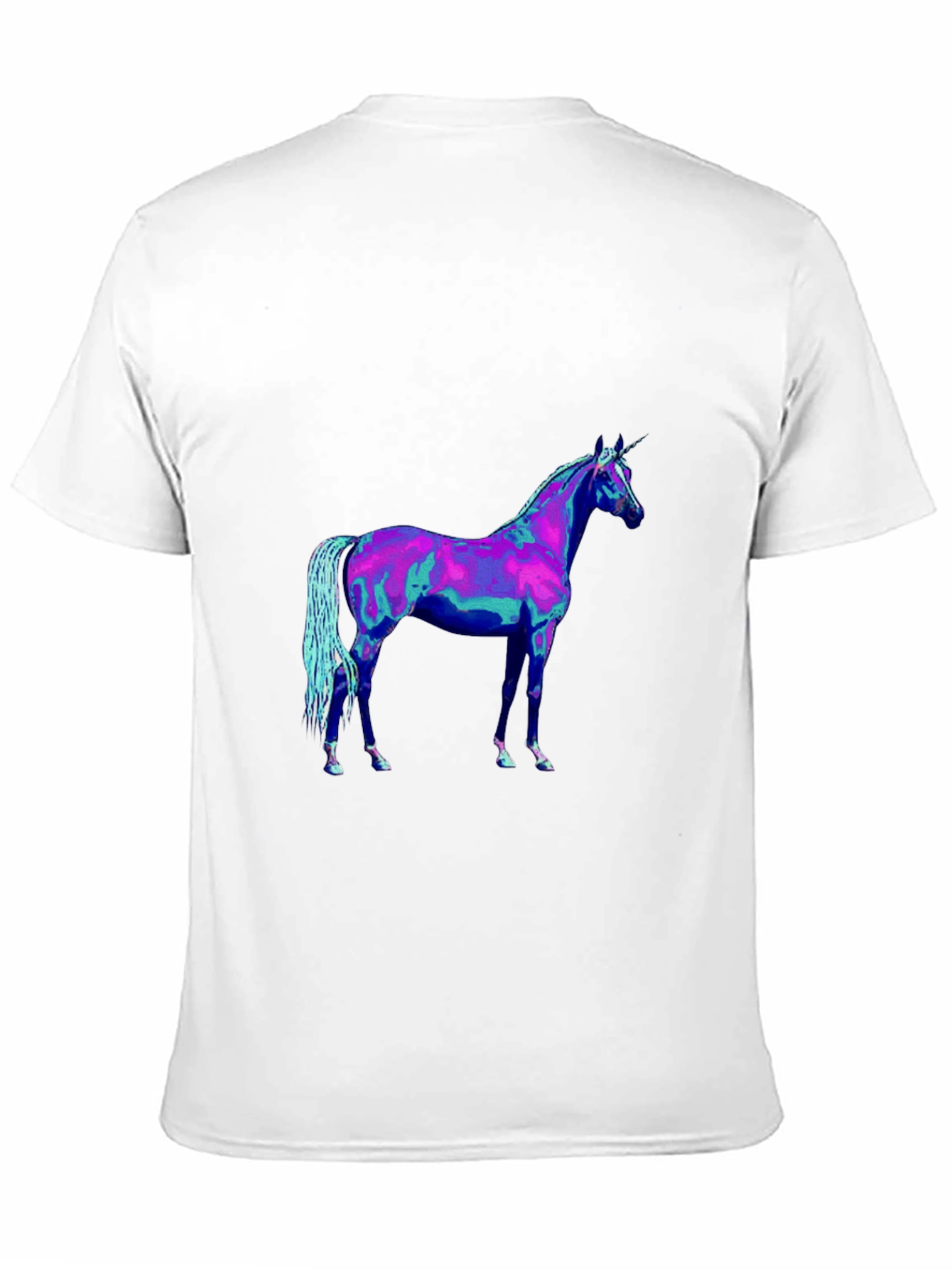 Black Unicorn Graphic Tee - Black Cotton Shirt view 11