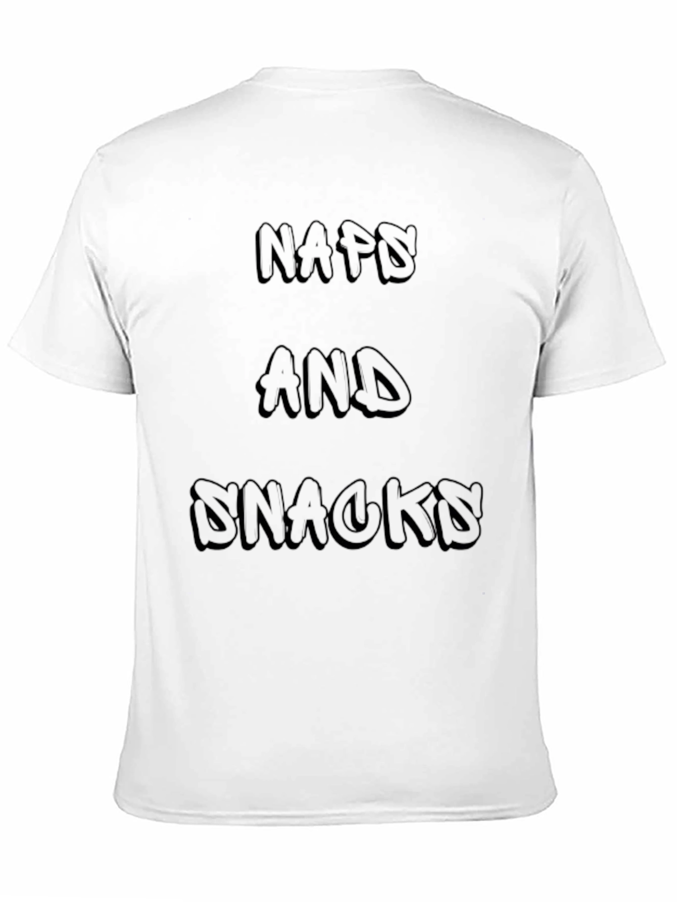 Black Naps and Snacks Black Graphic Tee Shirt view 11