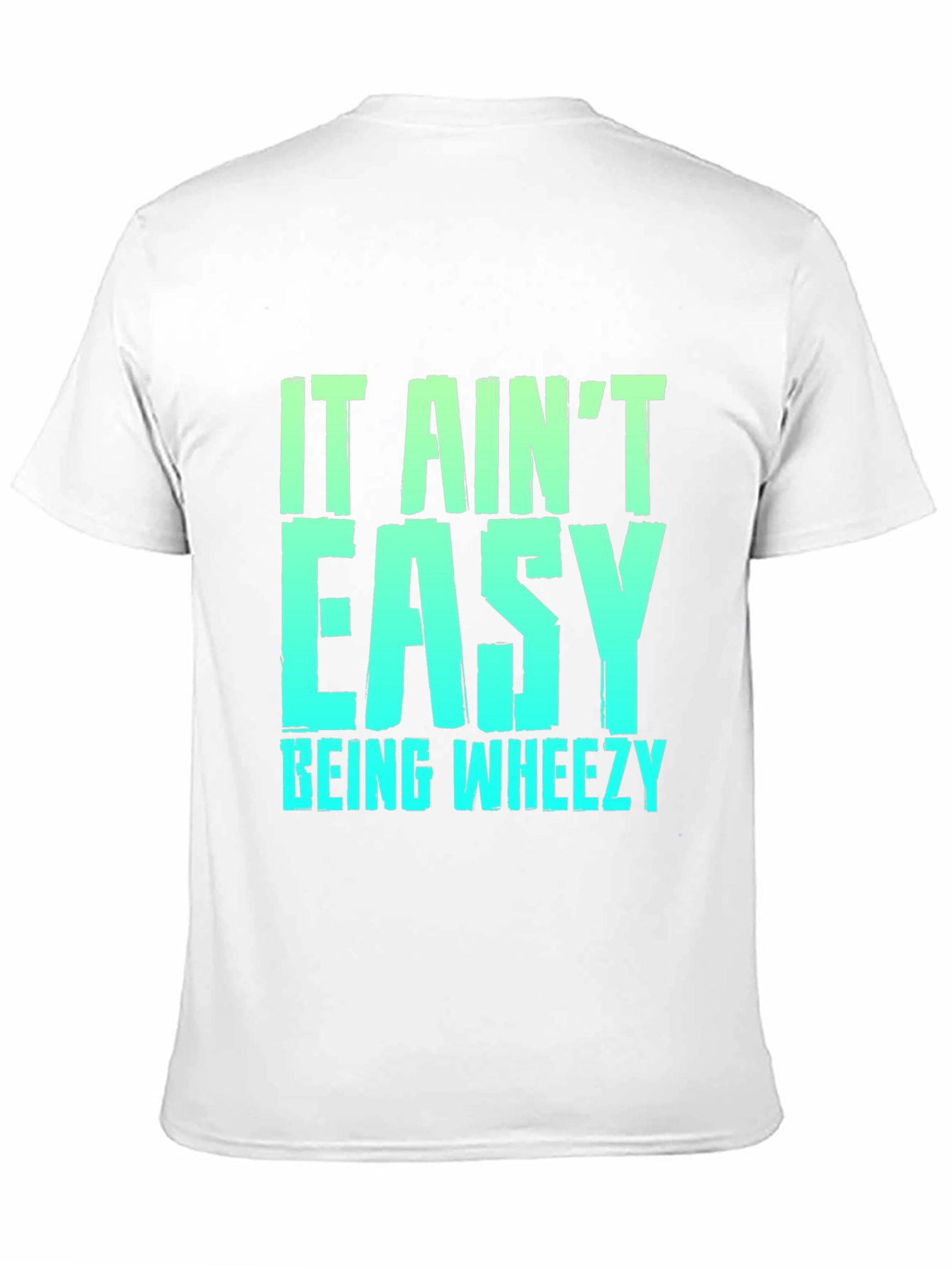 Black It Ain't Easy Being Wheezy Black Graphic T-Shirt view 11