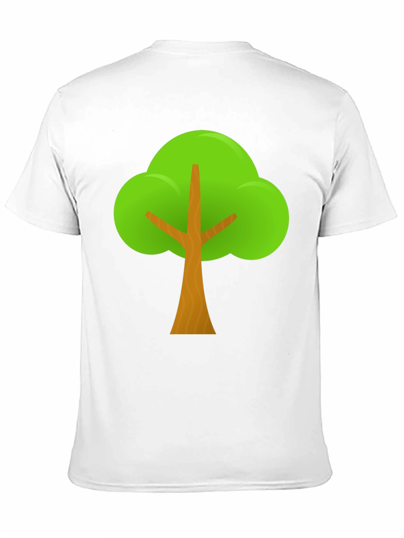 Black Cartoon Tree Graphic Tee - Black Casual T-Shirt view 11