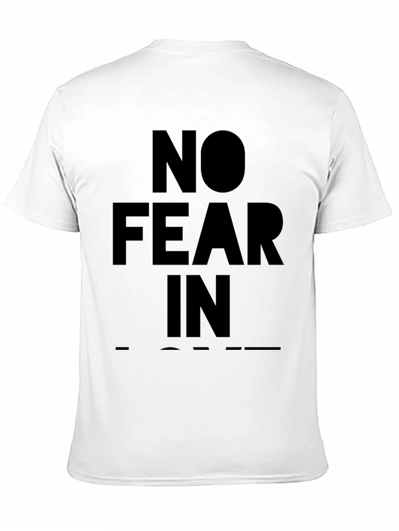 Black No Fear In T-Shirt - Bold Statement Tee view 11